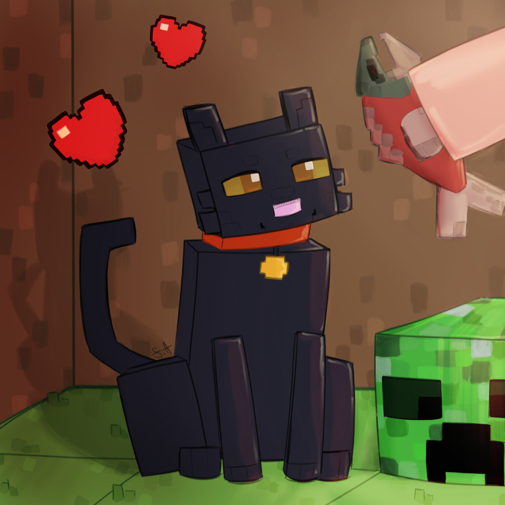 Minecraft Cat- Stan!, SlushiiArt.