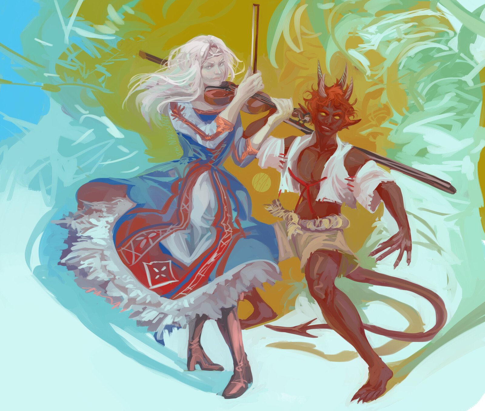 Viktoria - mayaminamoto.tumblr.com 

 Monkey King - my character