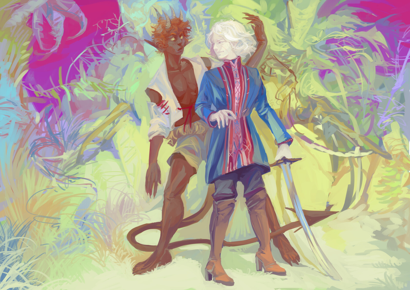 Viktoria - mayaminamoto.tumblr.com 

 Monkey King - my character