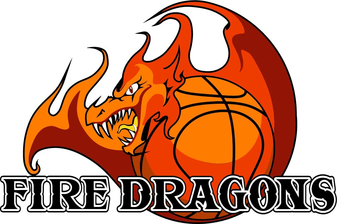 Artstation Fire Dragons Logo Little League Basketball Team Gilbert Perez