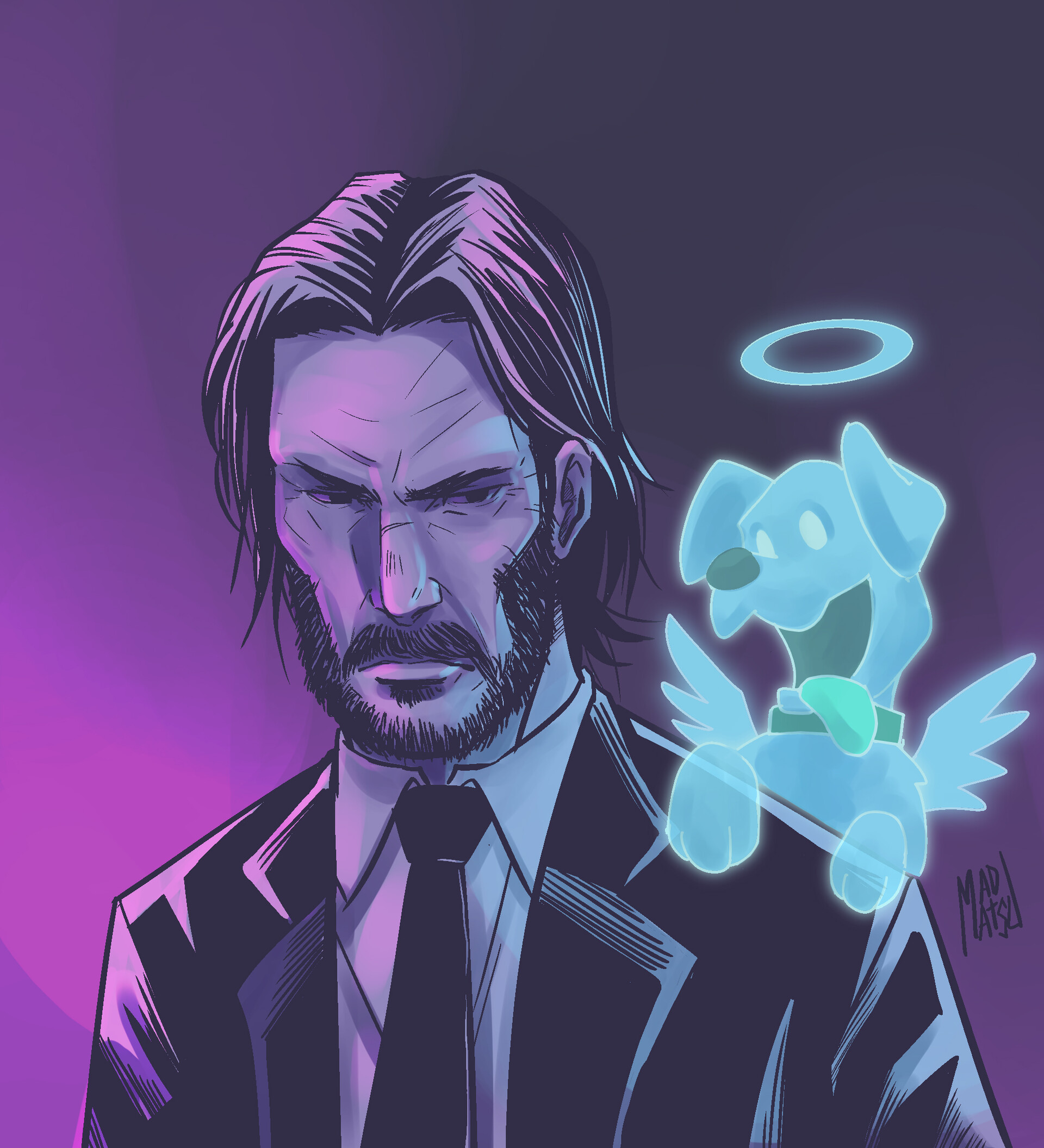 Artstation John Wick And Daisy Carlos Matsufuji,Teenage Teen Wolf Wallpaper Iphone