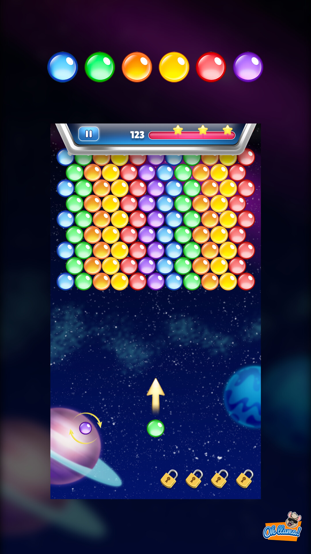 Ziv Ariely - POP THE BUBBLES, A BUBBLE SHOOTER GAME
