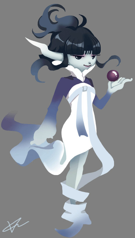 animated 2d character ruiqi wang
