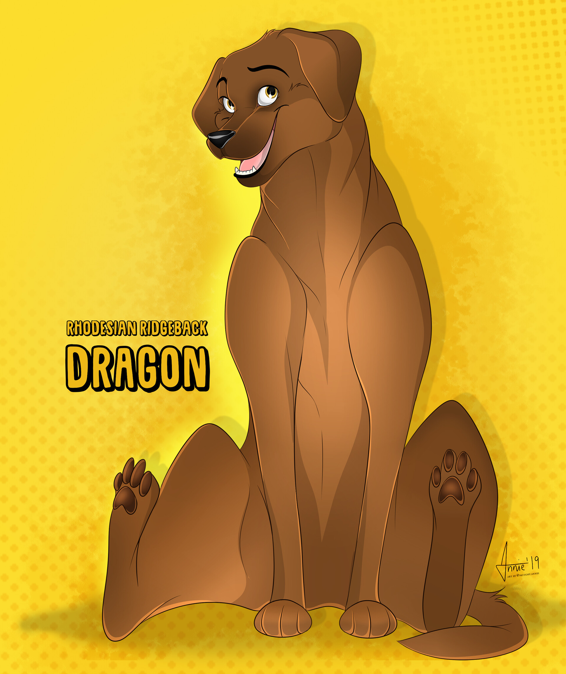 Aneta Adamcova Contest Prize Dragon Von nun an war ein leben ohne den ridgeback nicht mehr denkbar.