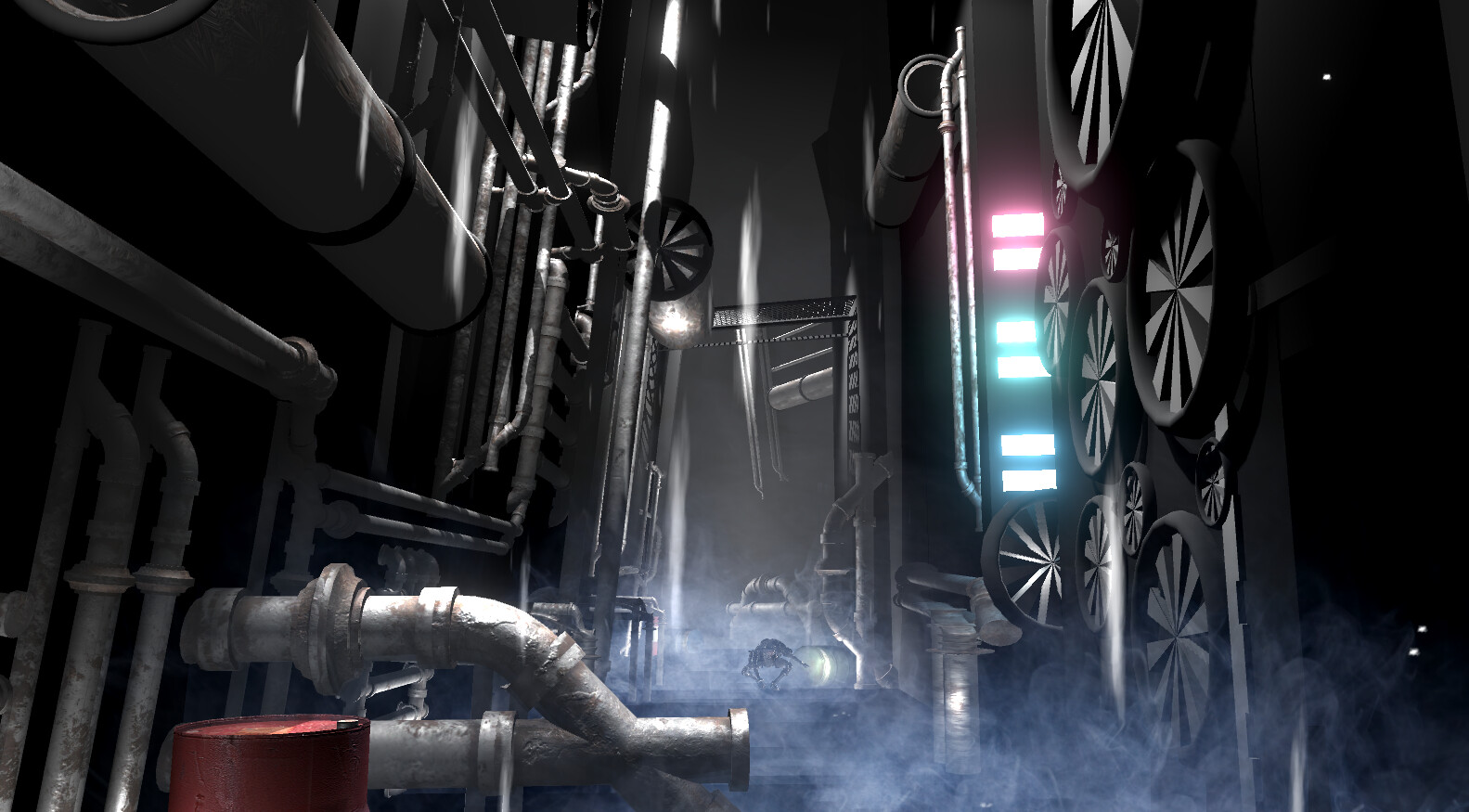 Artstation Cyber Punk Alley Way Nat Sun