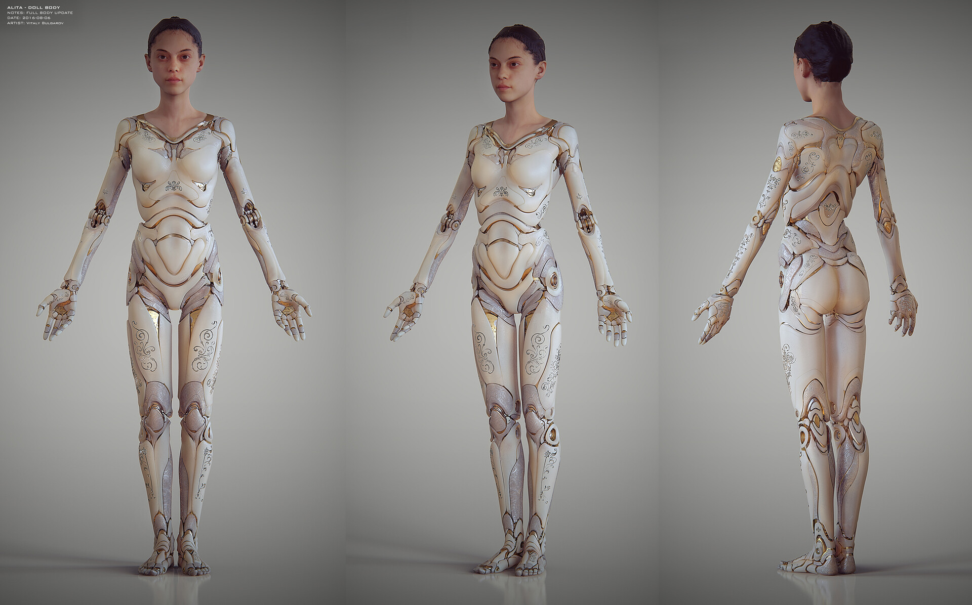 Alita: Battle Angel - "Doll" Body design.