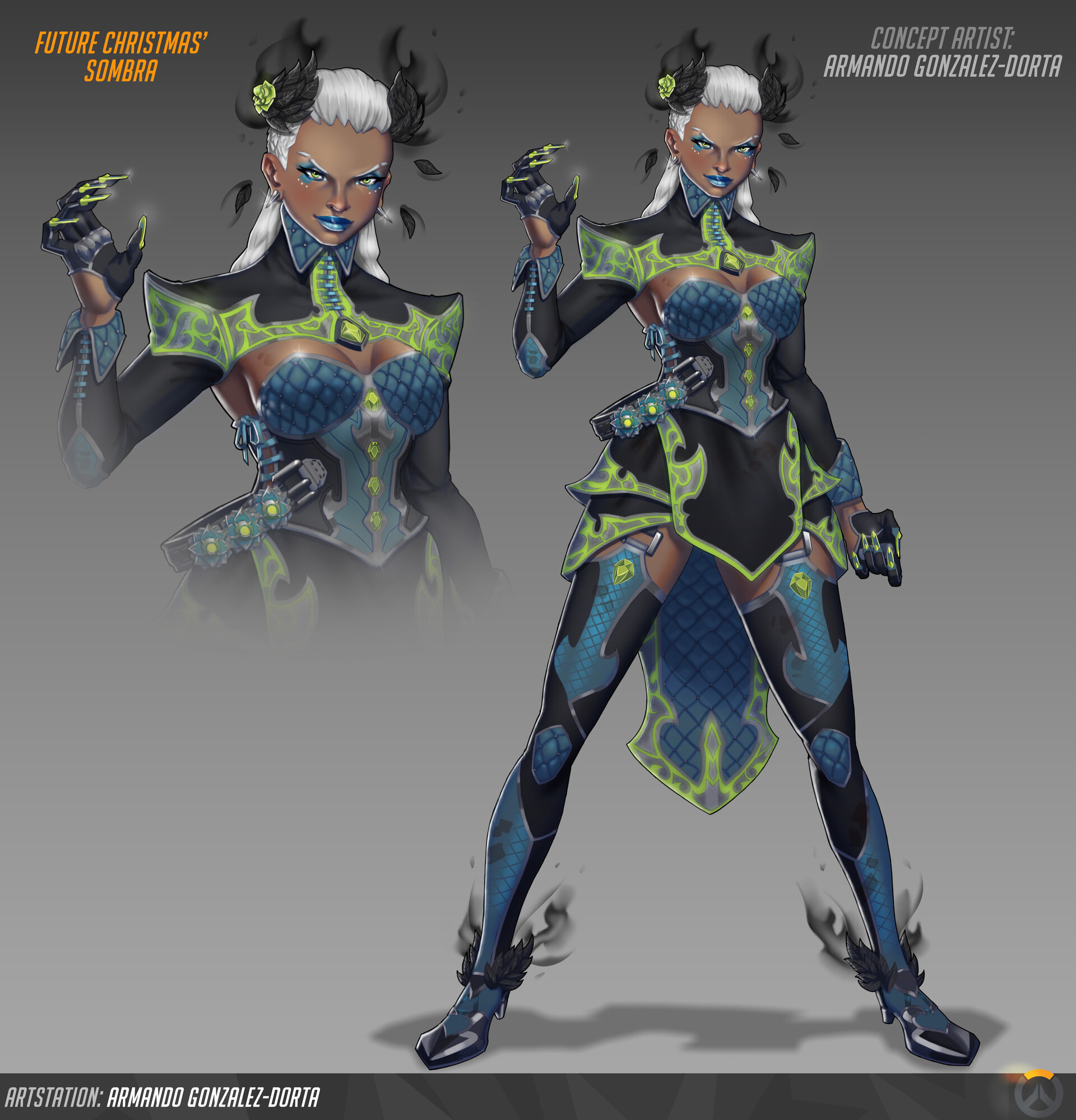 ArtStation Future Christmas' Sombra