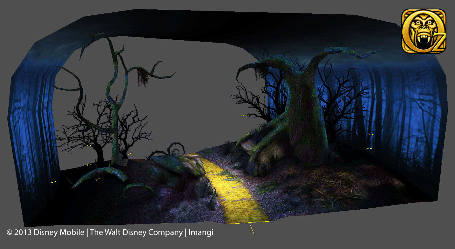 Environment modeled, textured and lighted for Disney's Temple Run Oz. © Disney 2013