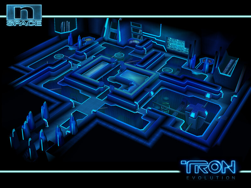 Environment modeled, textured and lighted for Disney's Tron Evolution DS. © Disney 2010 / © nSpace 2010