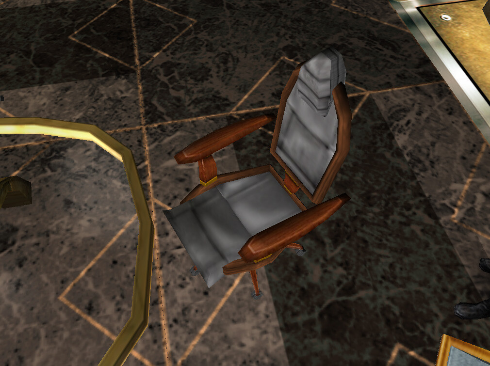 I modeled and textured this chair asset for Marvel Ultimate Alliance 2 for the Nintendo Wii and PS2. © 2009 Marvel / Activision / nSpace