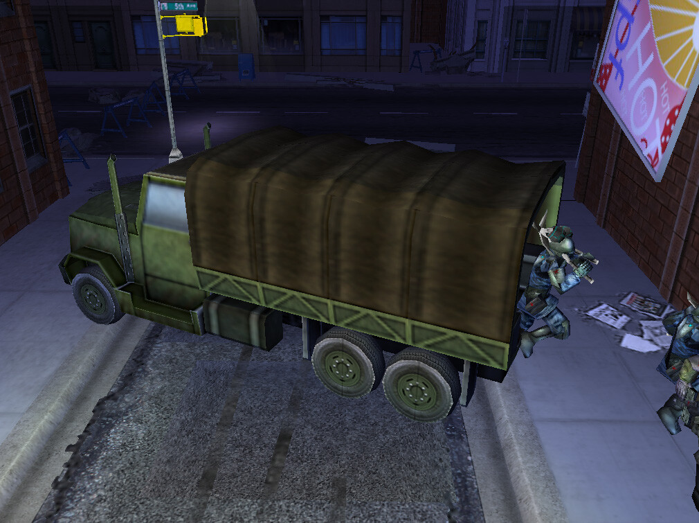 I modeled and textured this vehicle asset for Marvel Ultimate Alliance 2 for the Nintendo Wii and PS2. © 2009 Marvel / Activision / nSpace
