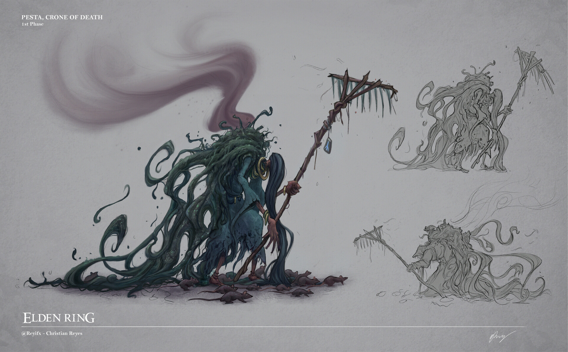 Artstation Crone Of Death And The Phantom Queen Christian Reyes