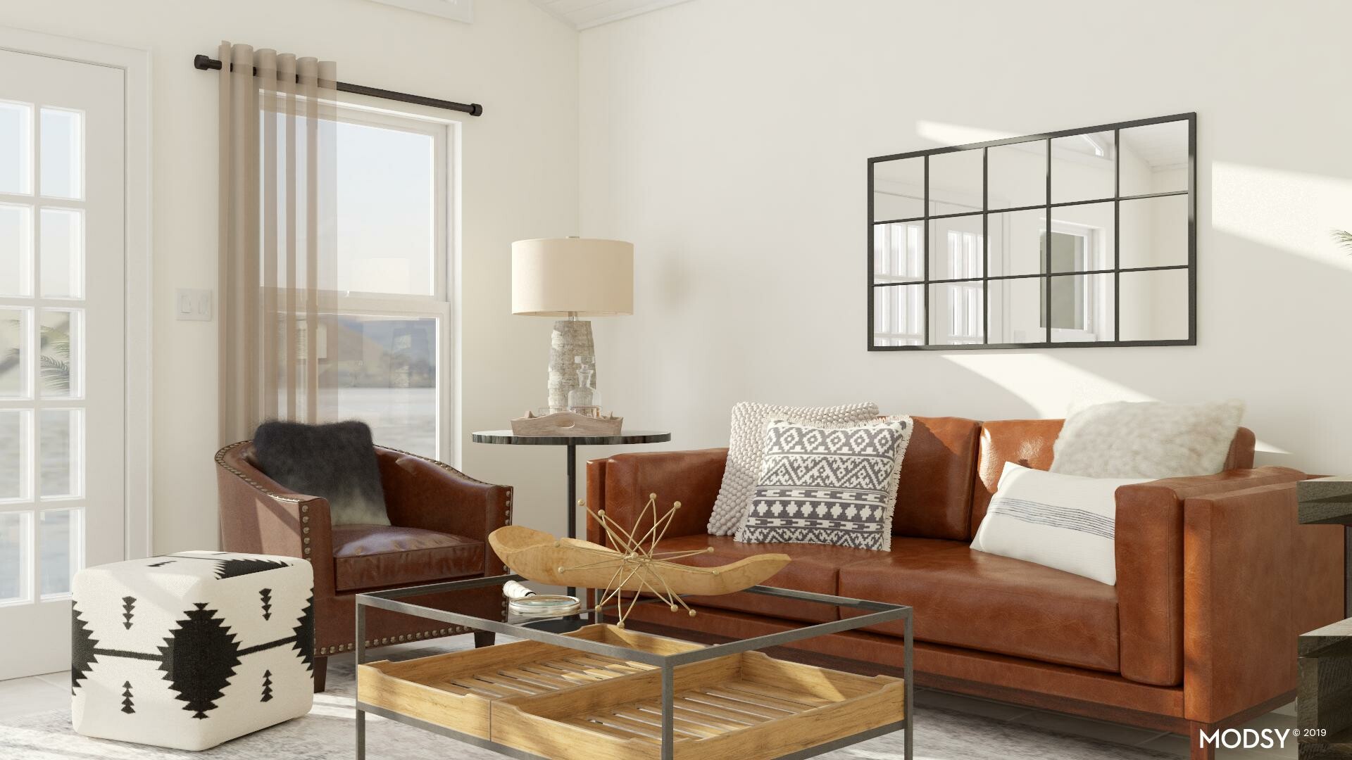 Alexandria Stone Artero Rustic Living Room Black And White Earth Tones