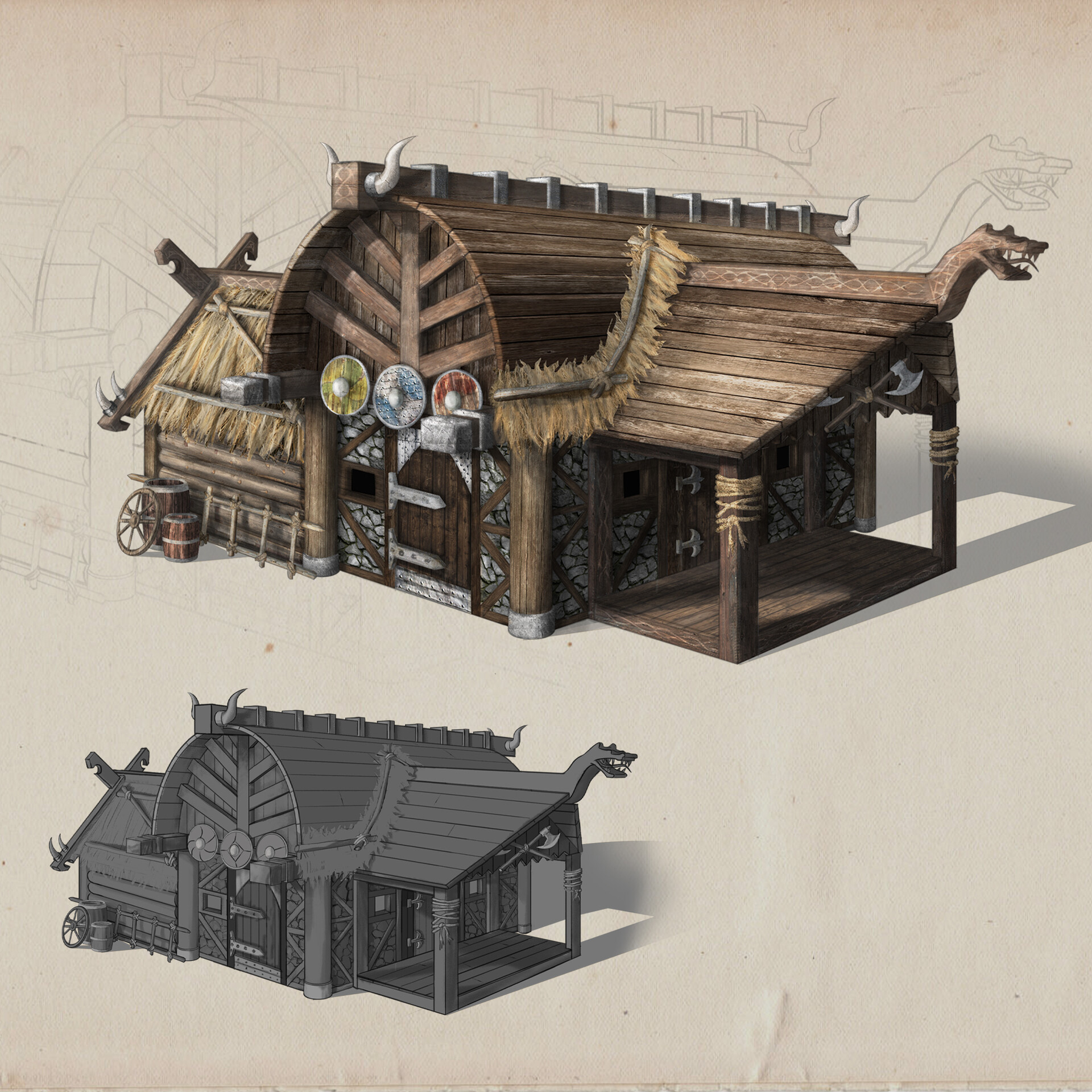 Viking House Blueprints