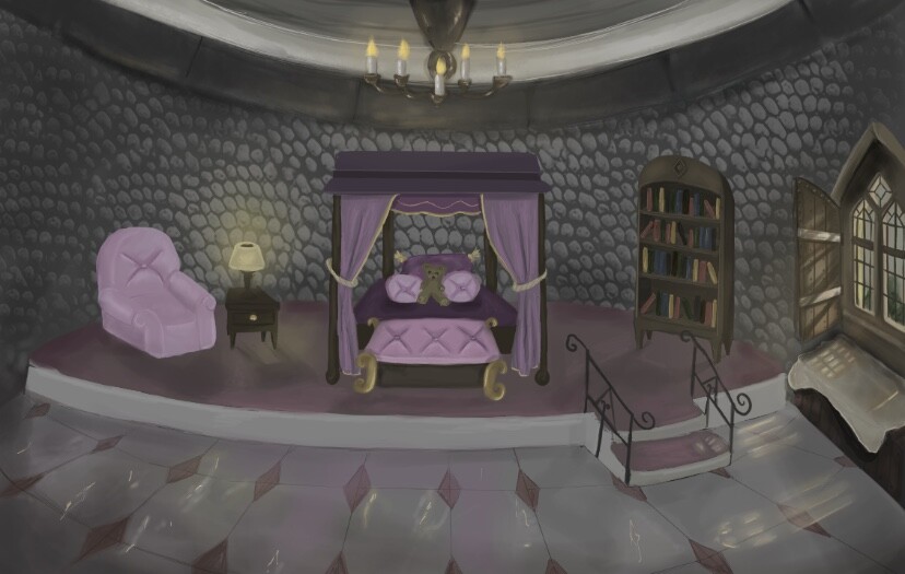 ArtStation - Princess bedroom