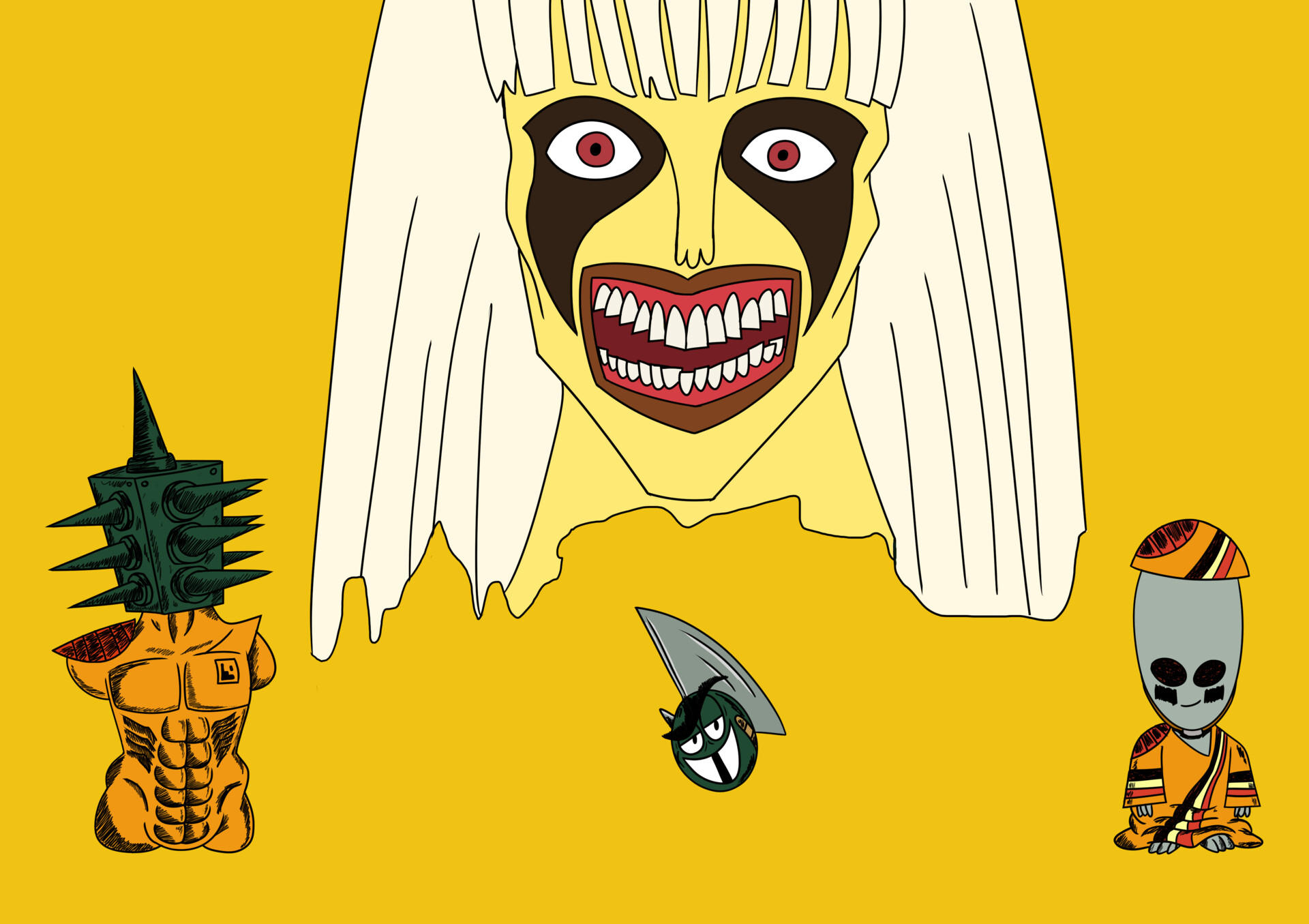 Artstation Ballmastrz 9009 Gaston Ducasse #ballmastrz 9009 #ballmastrz9009 #bm9009 #adultswim #bruh #it made me so happy #more is it's basically superjail meets anime and it's dripping with great characters and chaotic/awesome art. artstation ballmastrz 9009 gaston