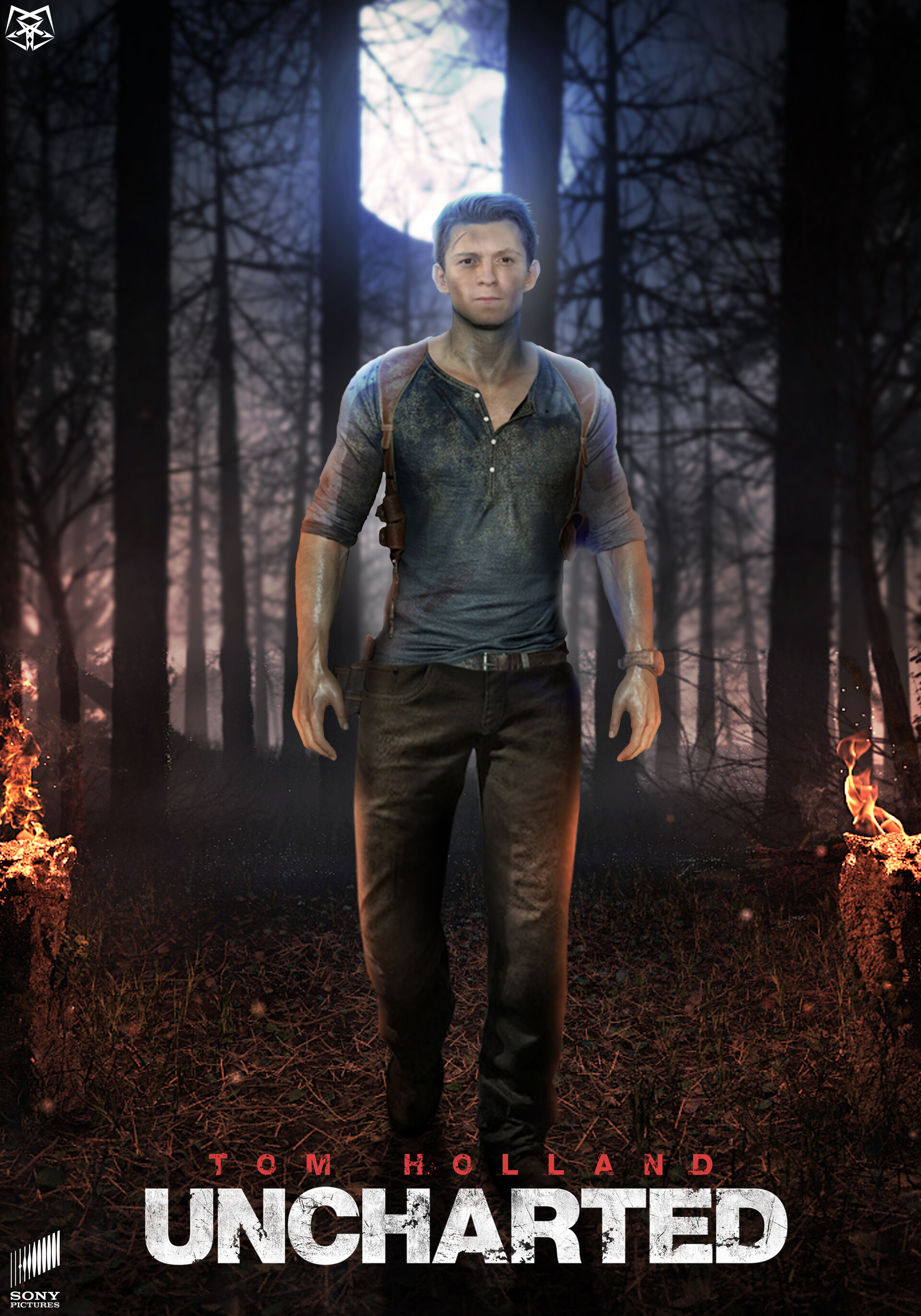 Manas Dhanait - Tom Holland as Nathan Drake in Uncharted
