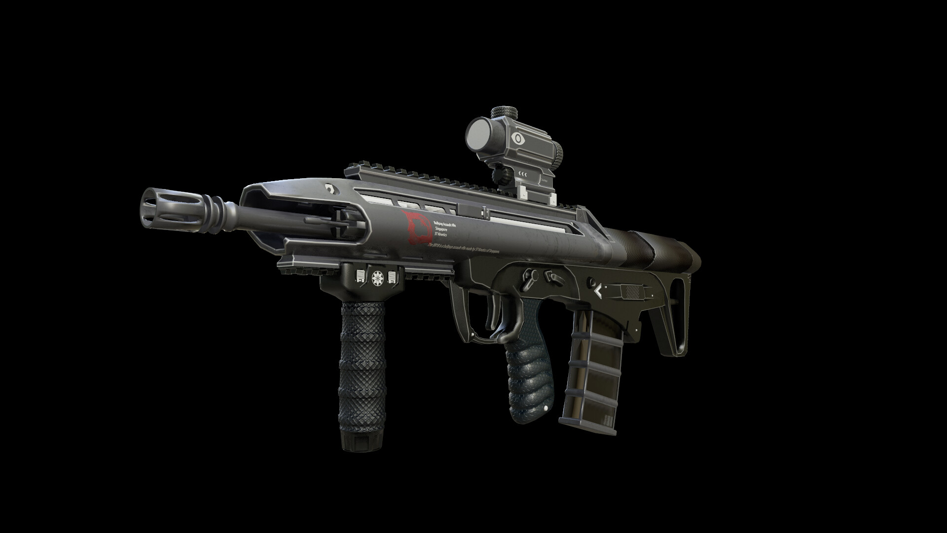 Artstation Singapore Br18 Rifle Yucong Wang