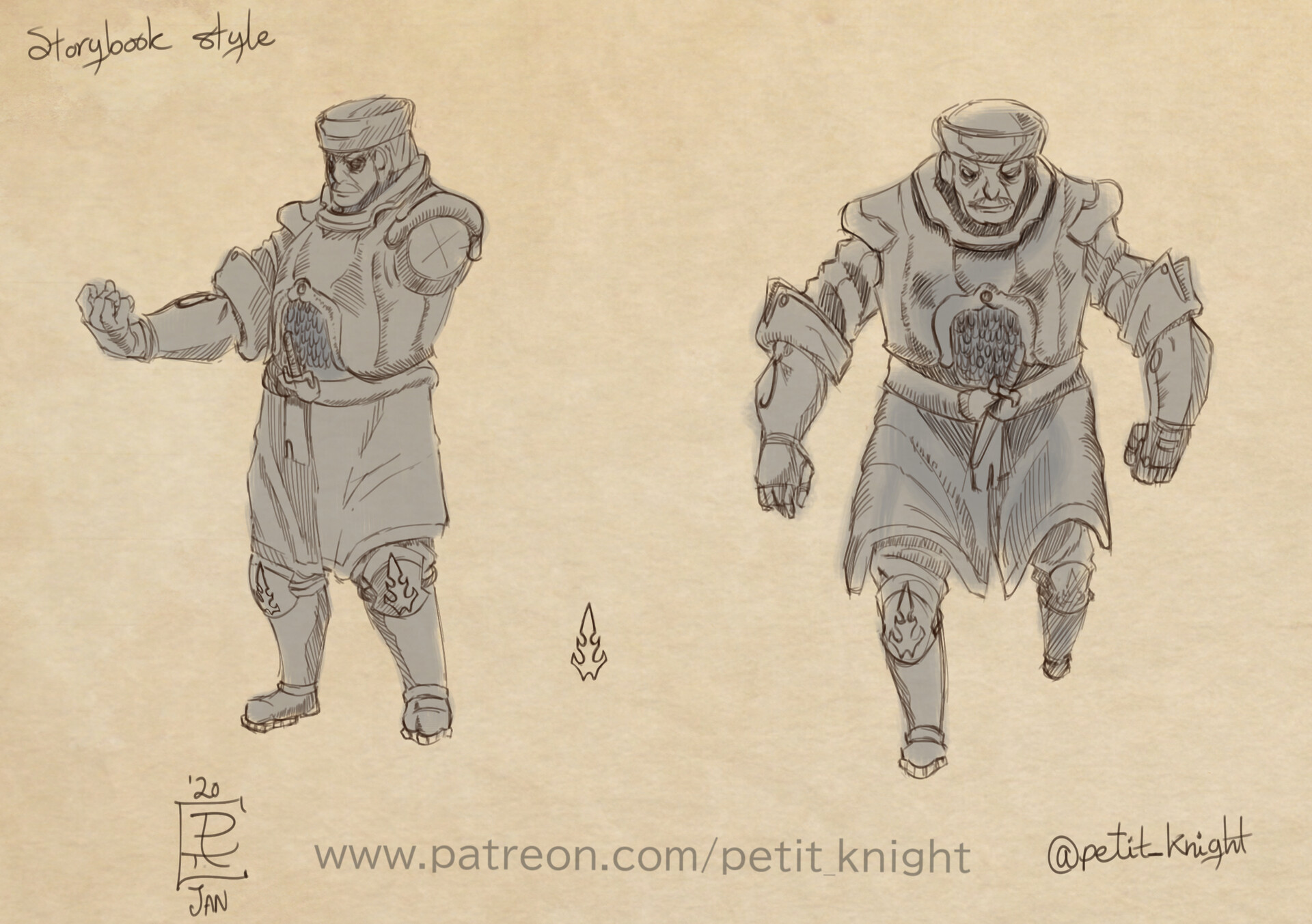 ArtStation Digital warmup sketch (storybook style)