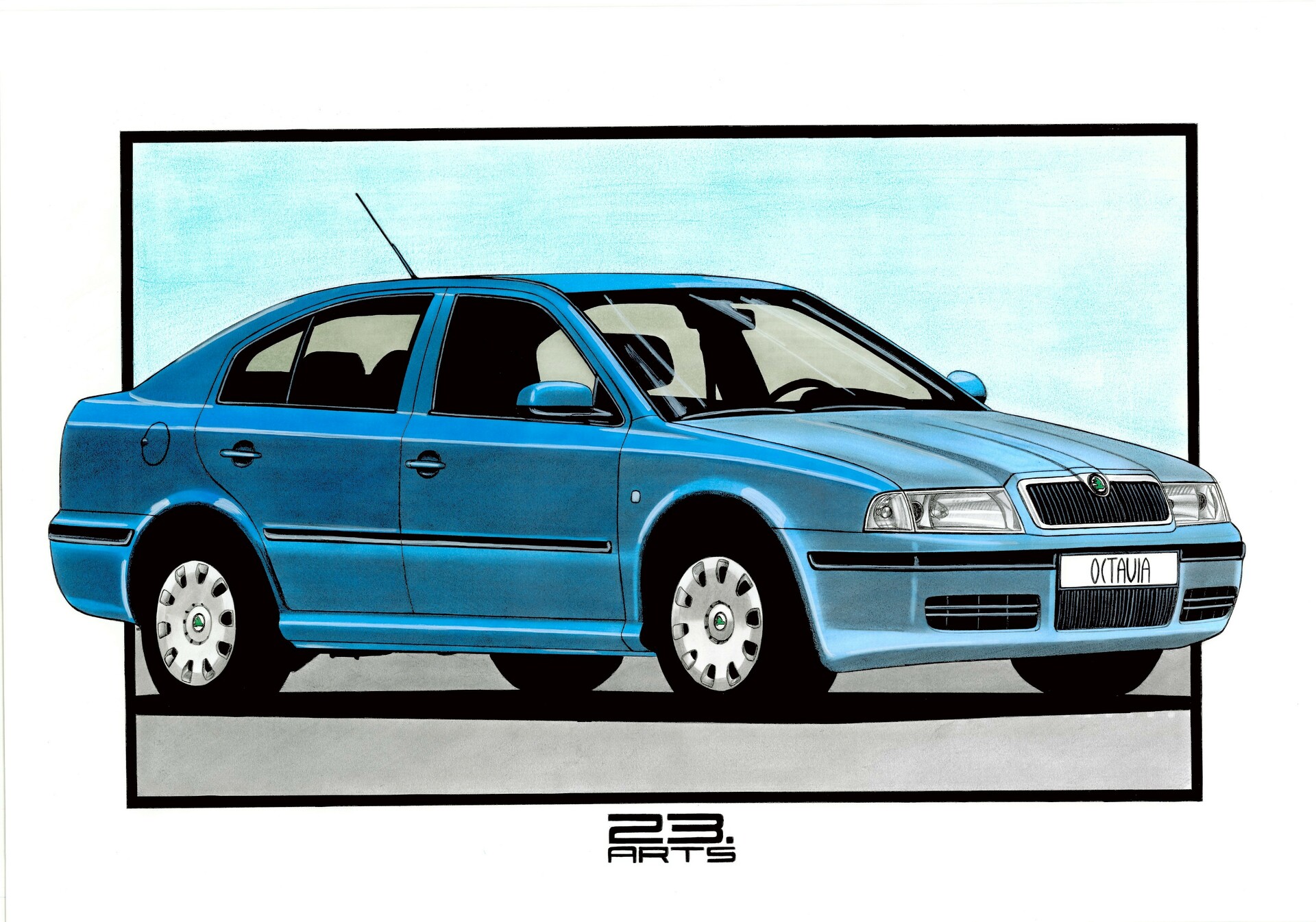 Artstation Skoda Octavia Vladislav 23 Arts Shapovalenko