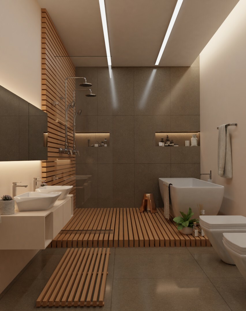 His and outlet hers bathrooms