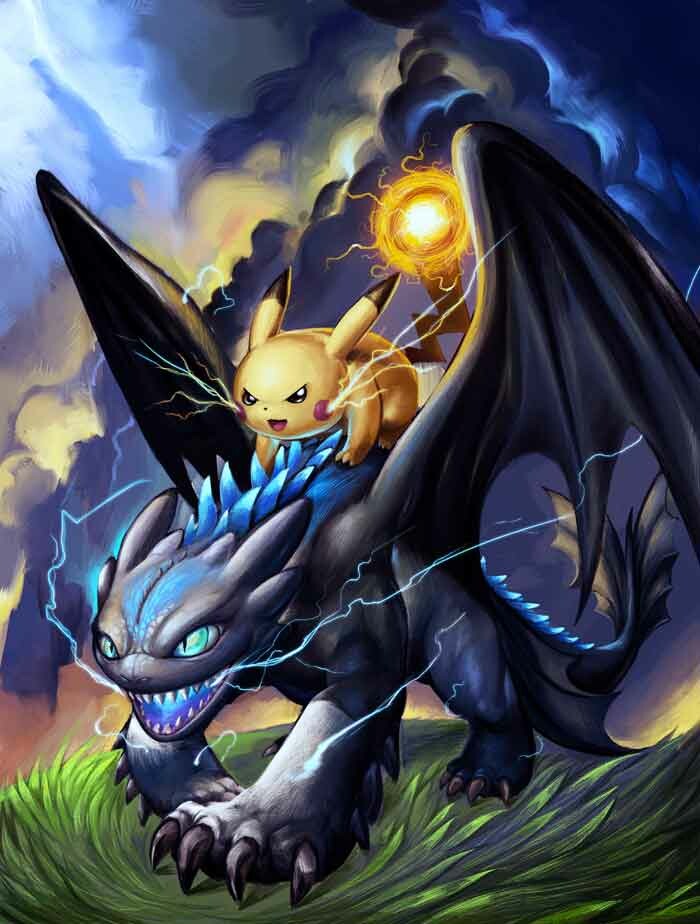 Toothless And Pikachu Wallpaper For Pc - IMAGESEE