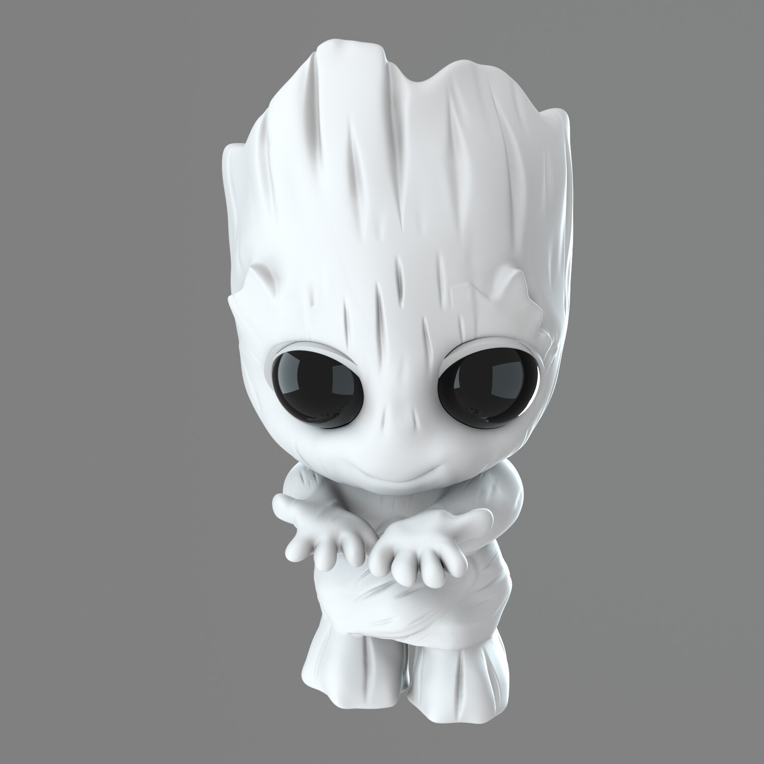 Artstation Baby Groot For 3d Print Stl Tiago Brazil