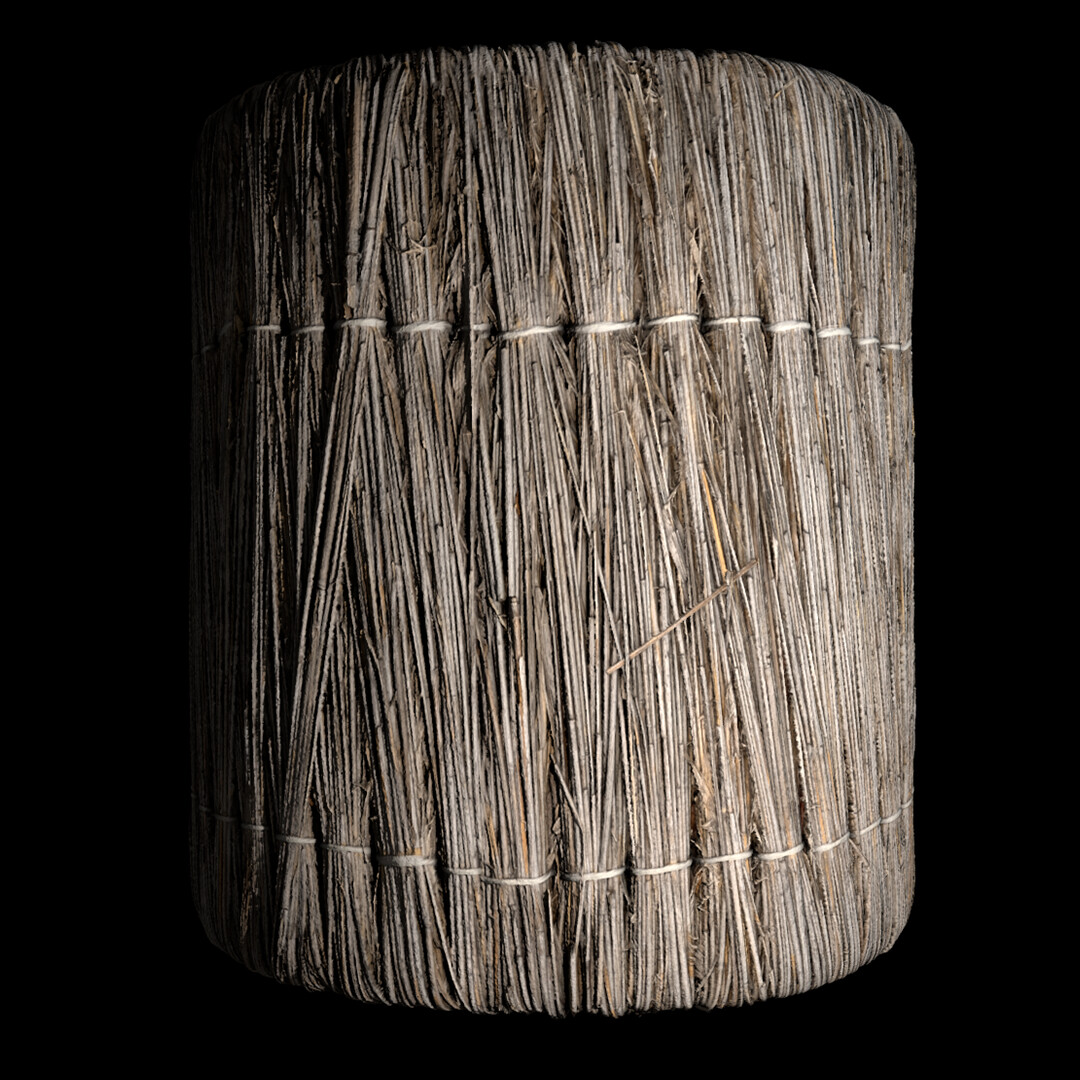 ArtStation Thatched roof material