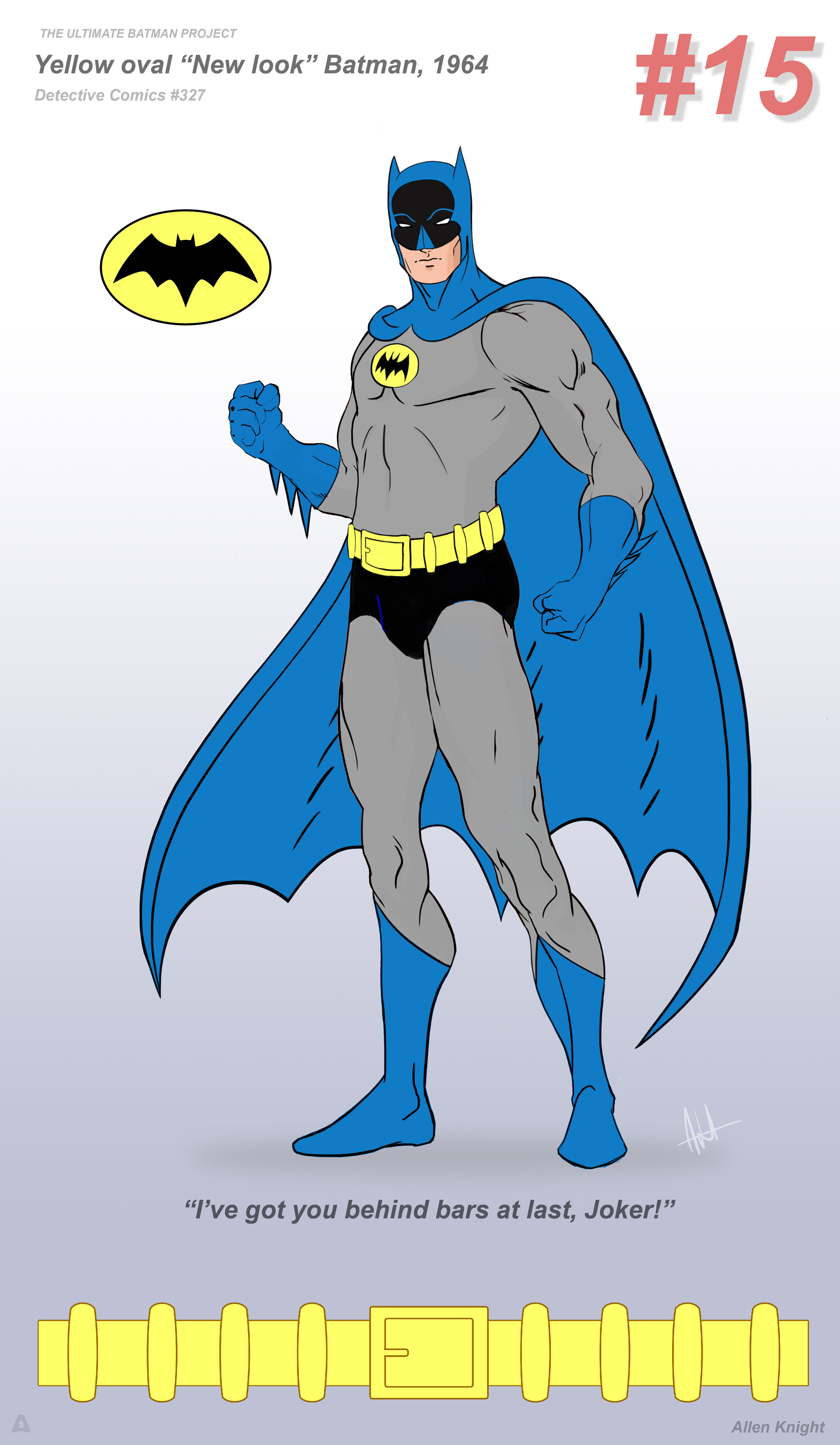 A Knight - The Ultimate Batman Project: Costume #15 - Yellow Oval 