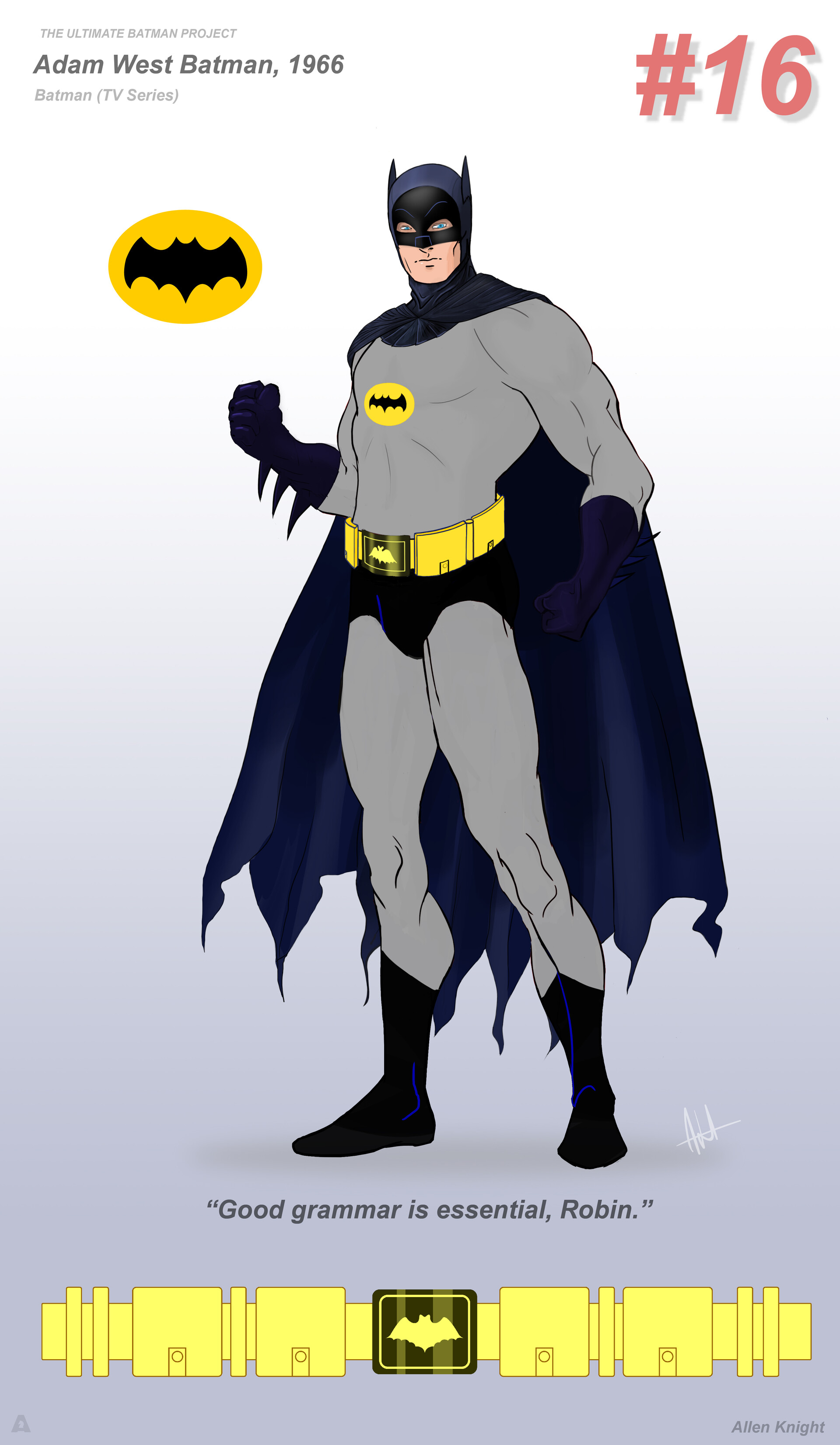 ArtStation - The Ultimate Batman Project: Costume #16 - Adam West Batman