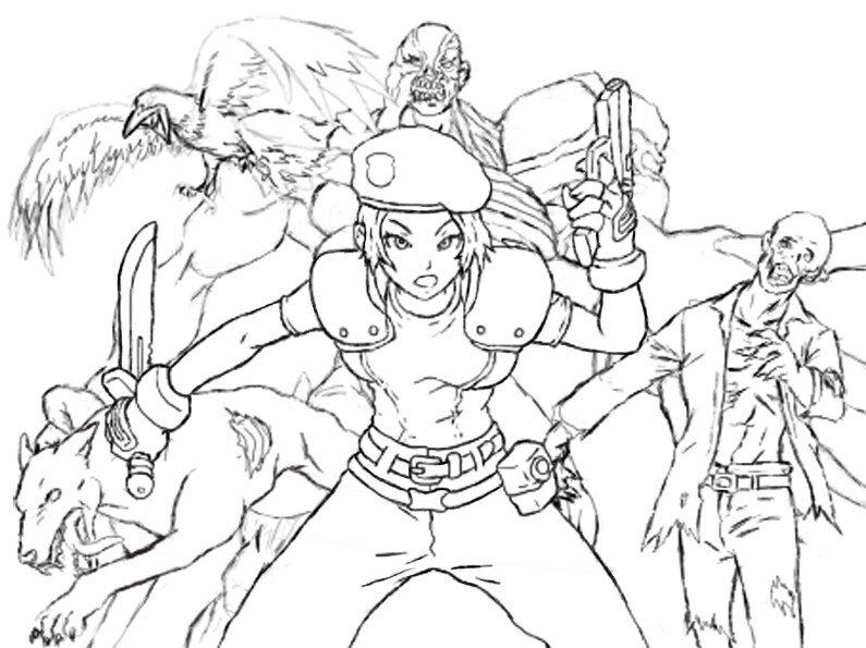 Marvel Vs Capcom Coloring Pages