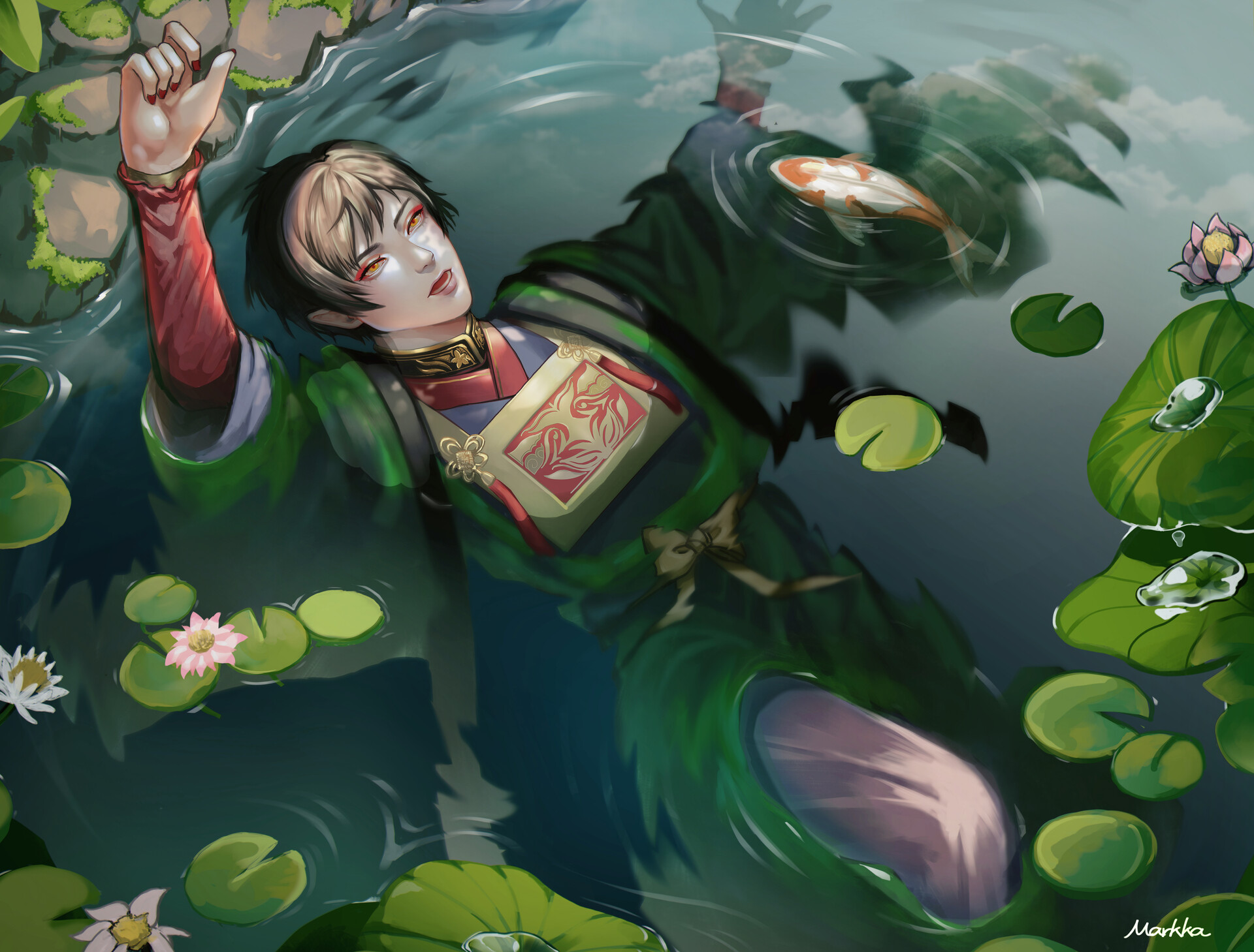 Artstation 蓮池と水葬