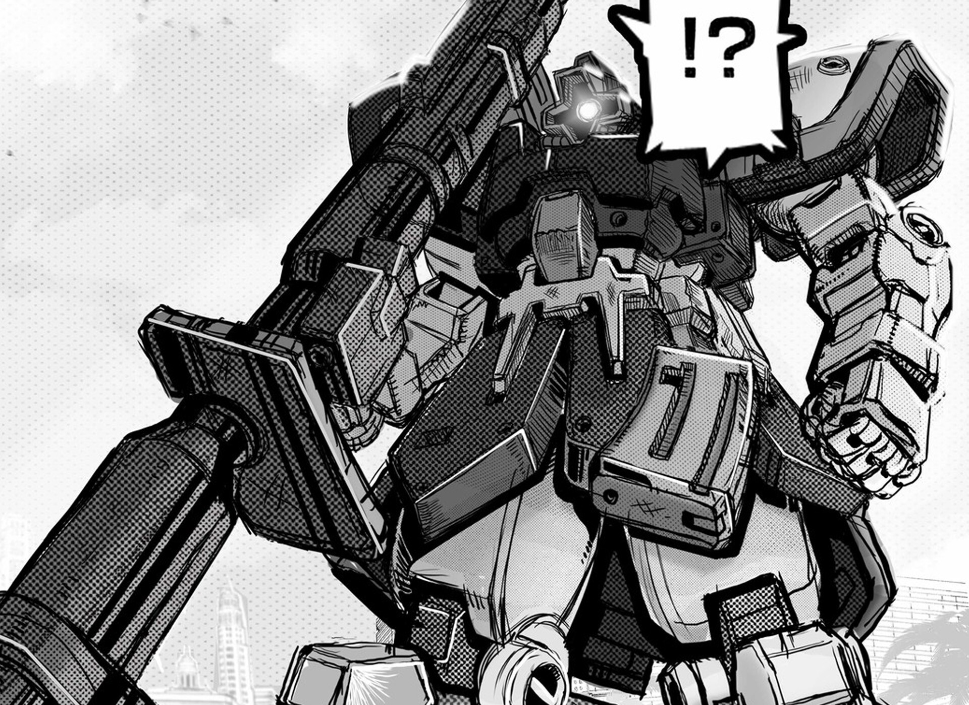 Van Andy Prevalus Mobile Suit Practice Manga Splash Page