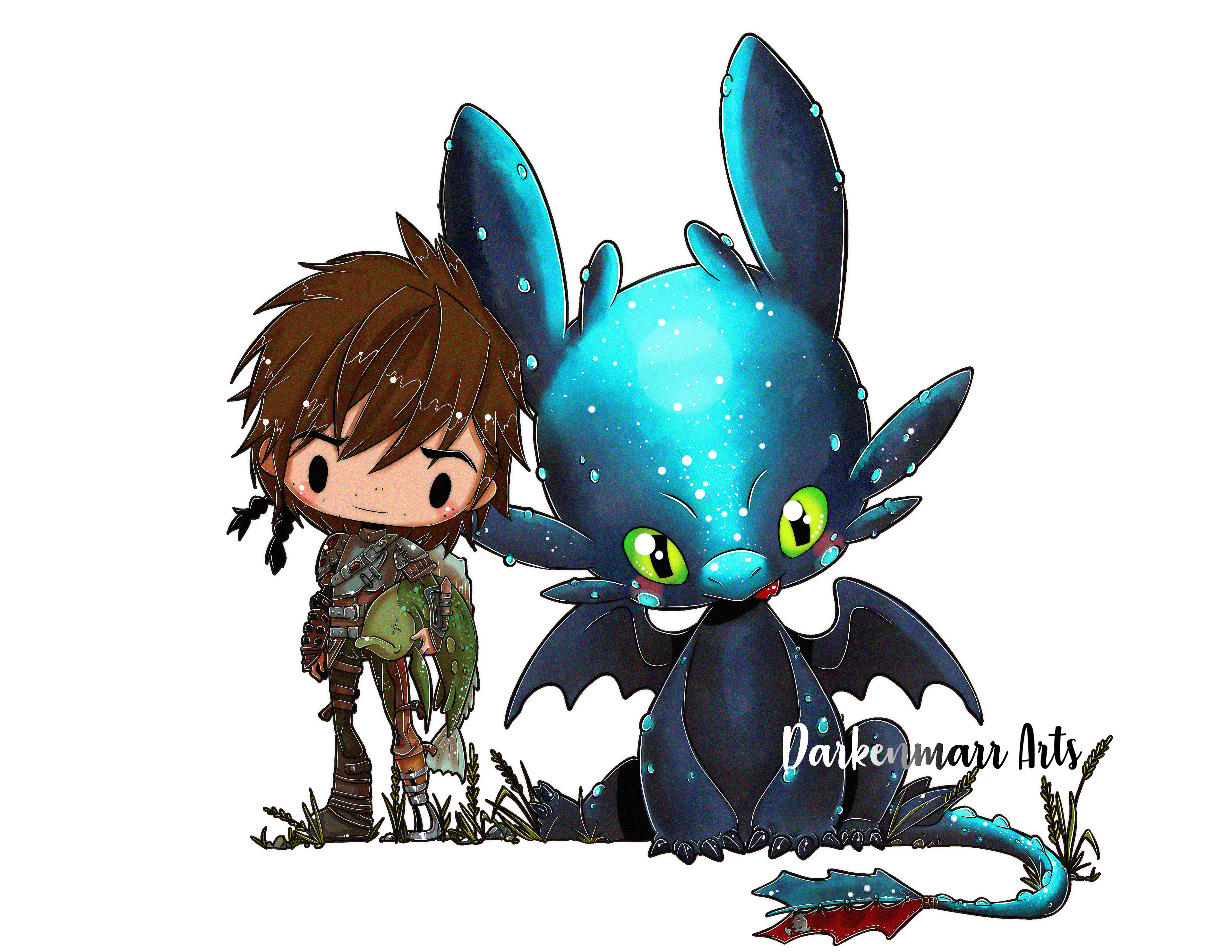 Darkenmarr Arts Httyd Toothless Hiccup Literally challenges a dragon hundreds of times his size, just to protect his best friend. darkenmarr arts httyd toothless hiccup