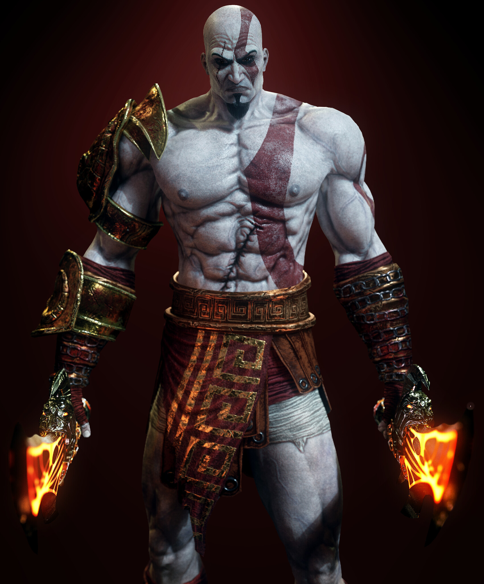 God of War: Kratos Ghost of Sparta - 3D Model by JhOtAm on DeviantArt