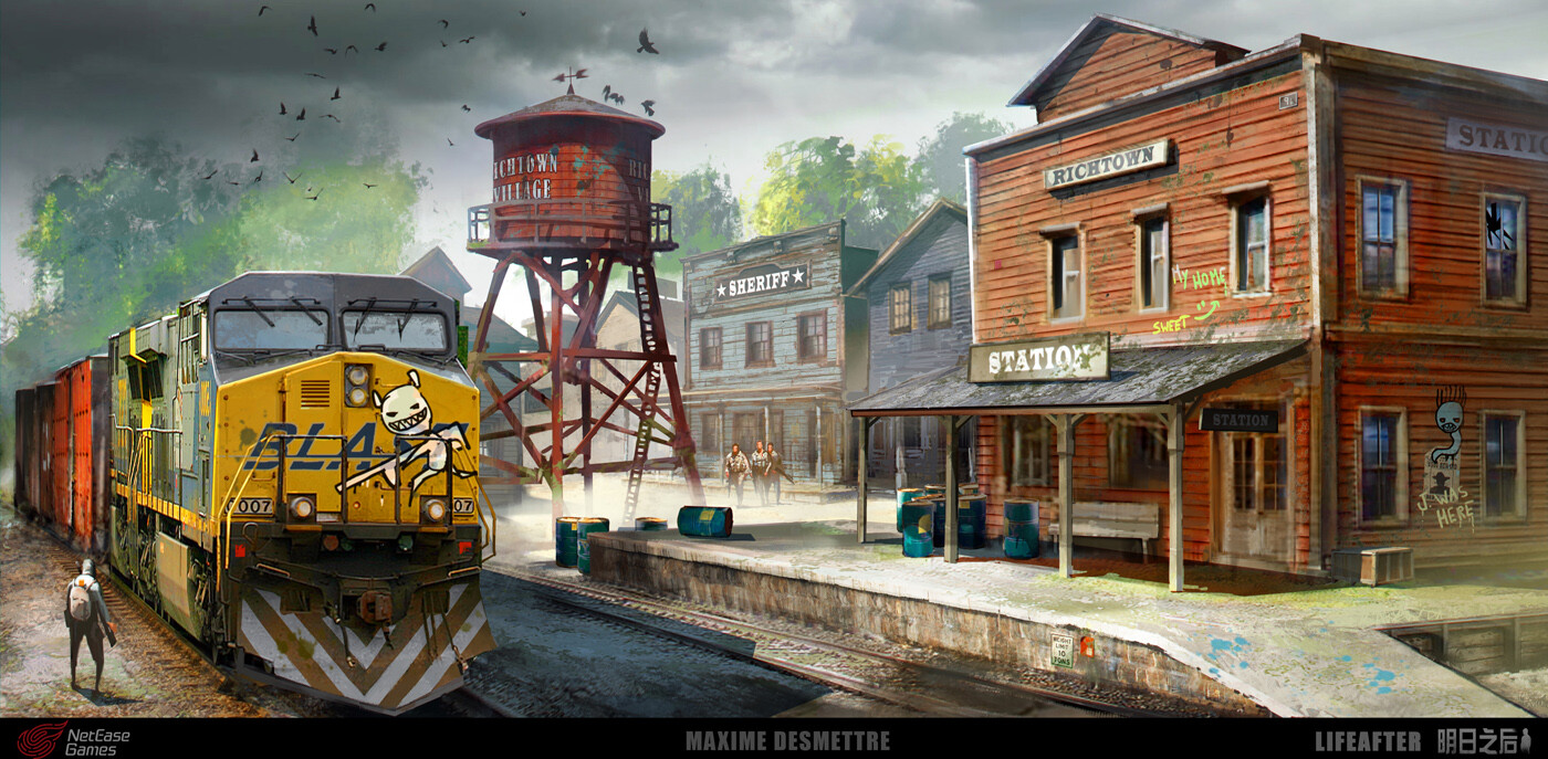   Life After - Western Town Station
Concept art (2019)