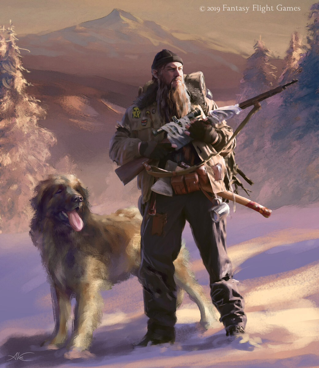 Aleksander Karcz - A Man and His Dog