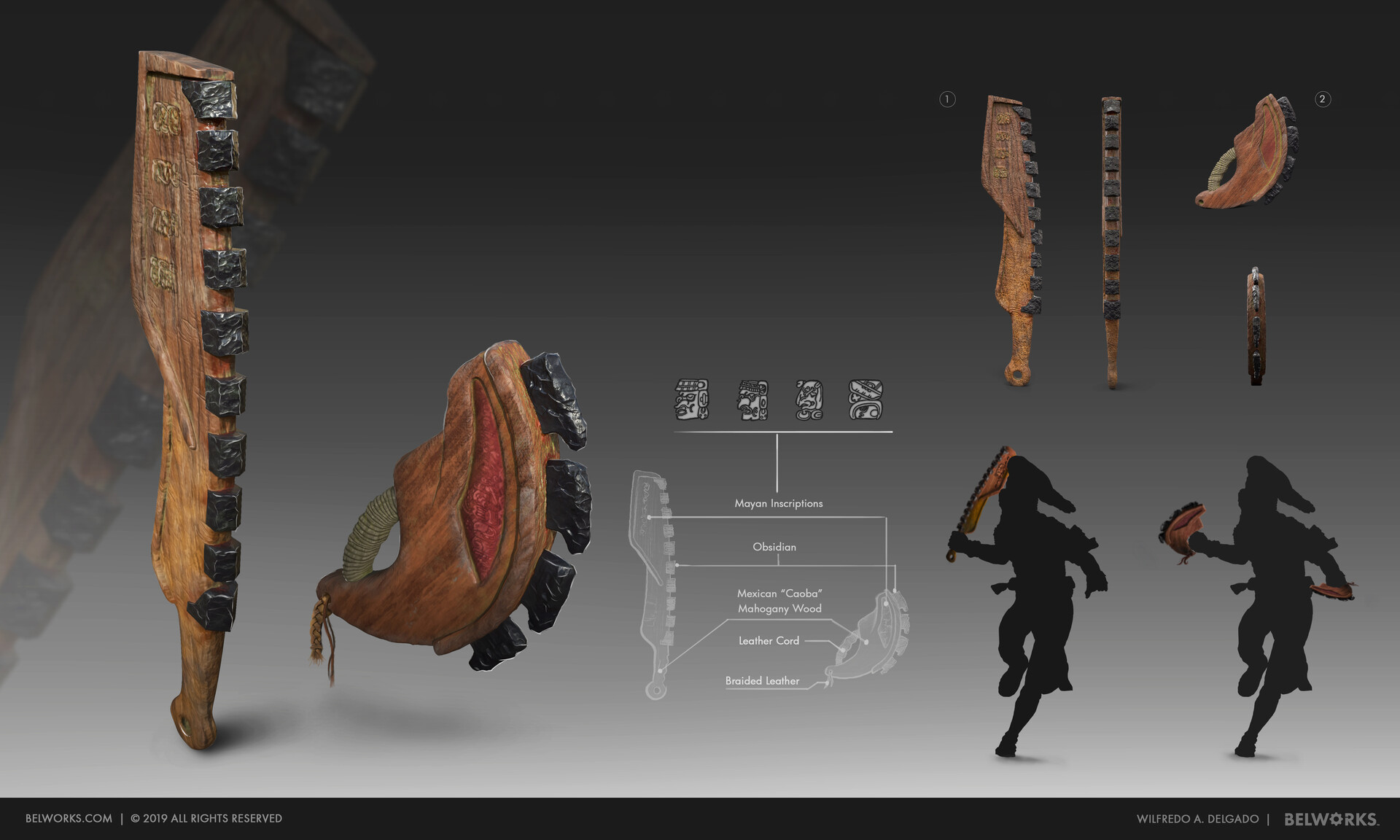Wilfredo Delgado Mayan Weapons