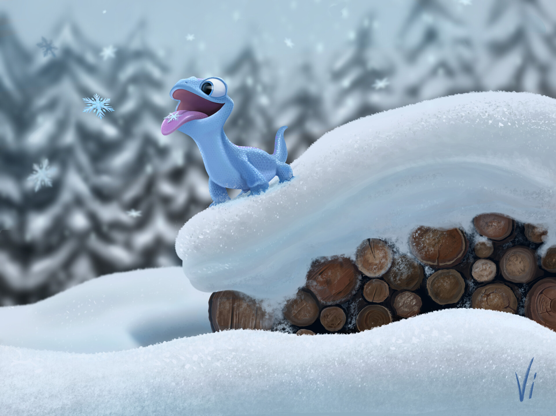 Artstation Bruni Frozen 2 Fanart Virginio Perissinotto