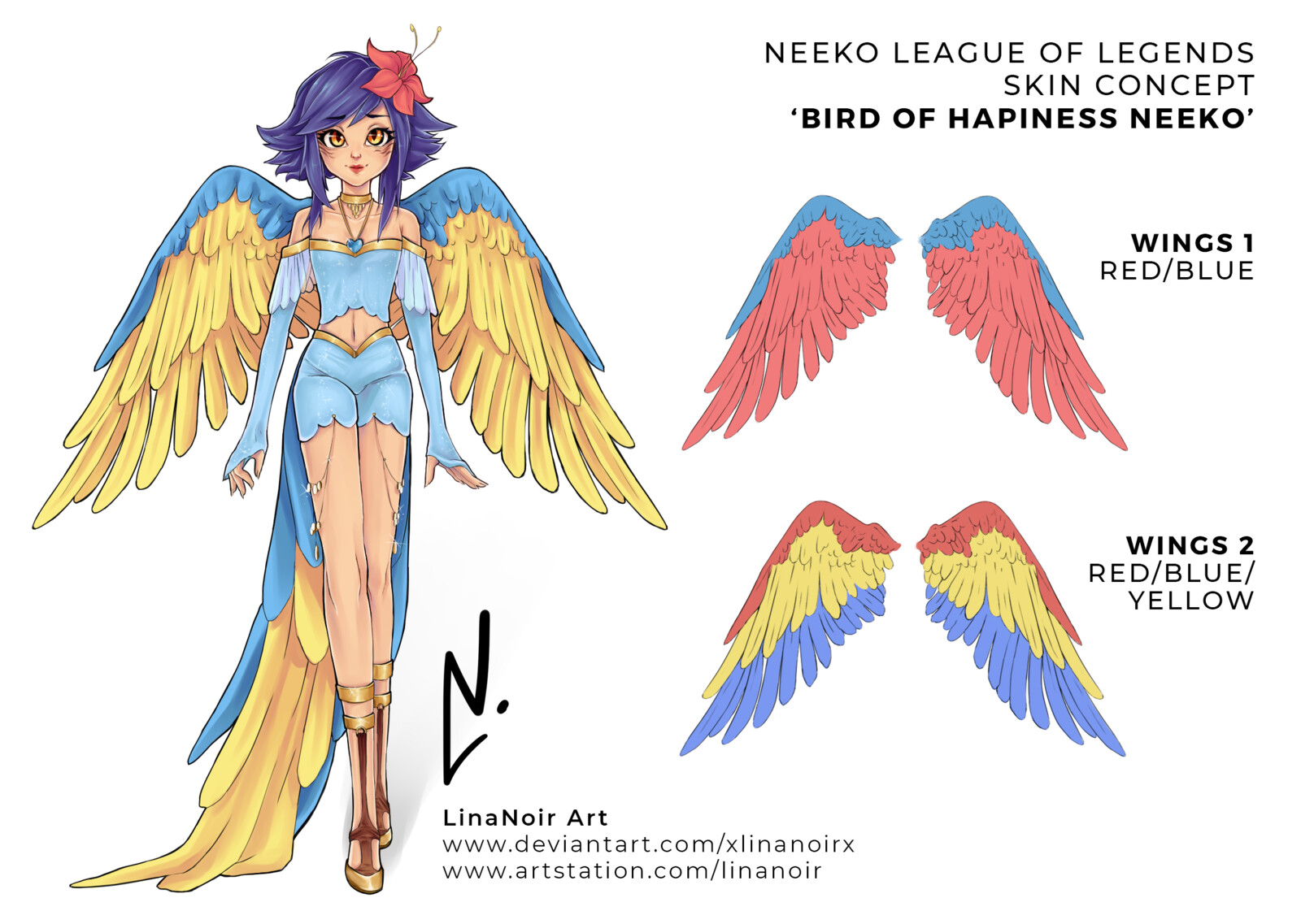 Artstation Neeko League Of Legends Skin Concept Art Video Lina Noir