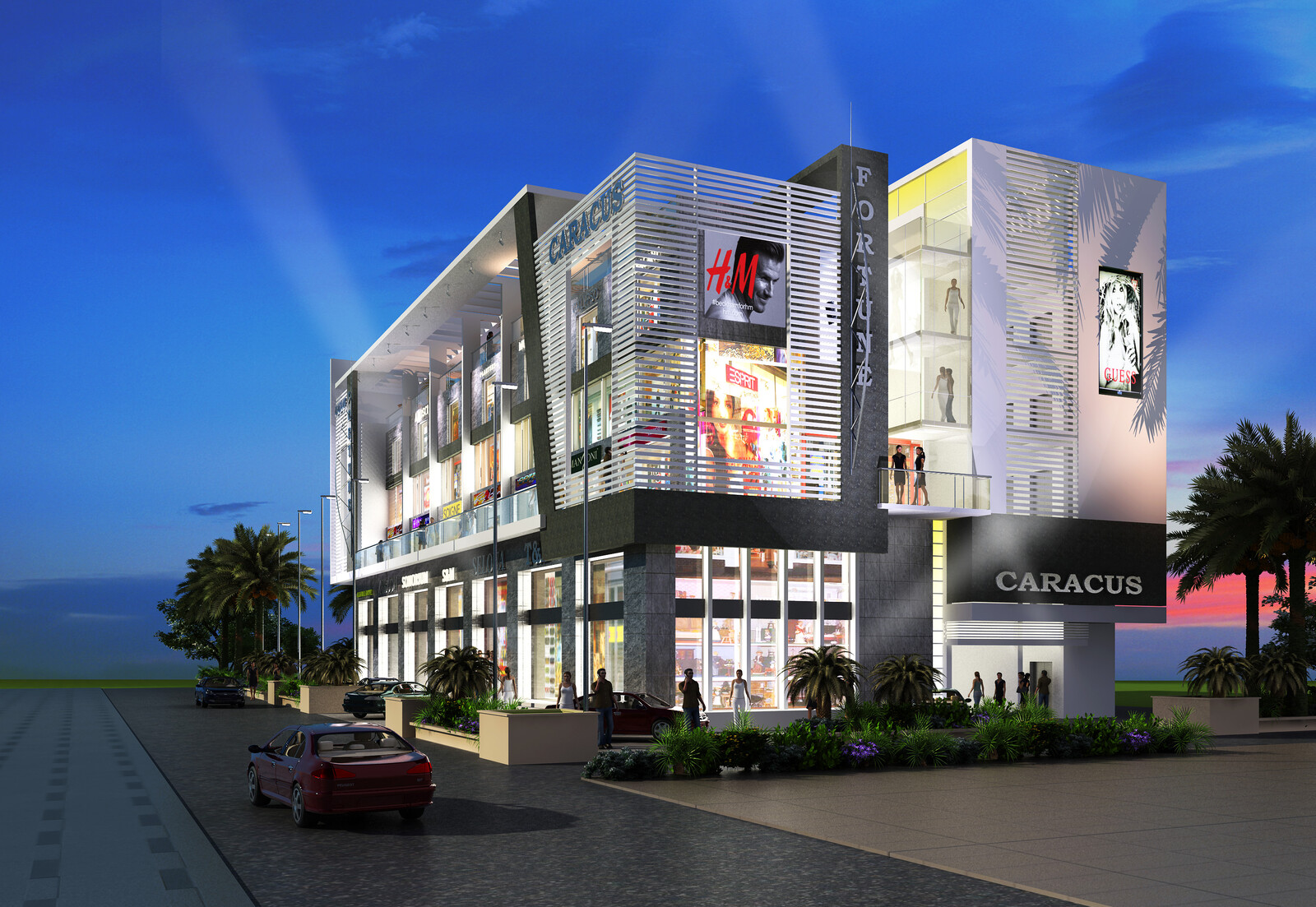 Deepak Satokiya EXTERIOR SHOPPING MALL VISUALIZATION