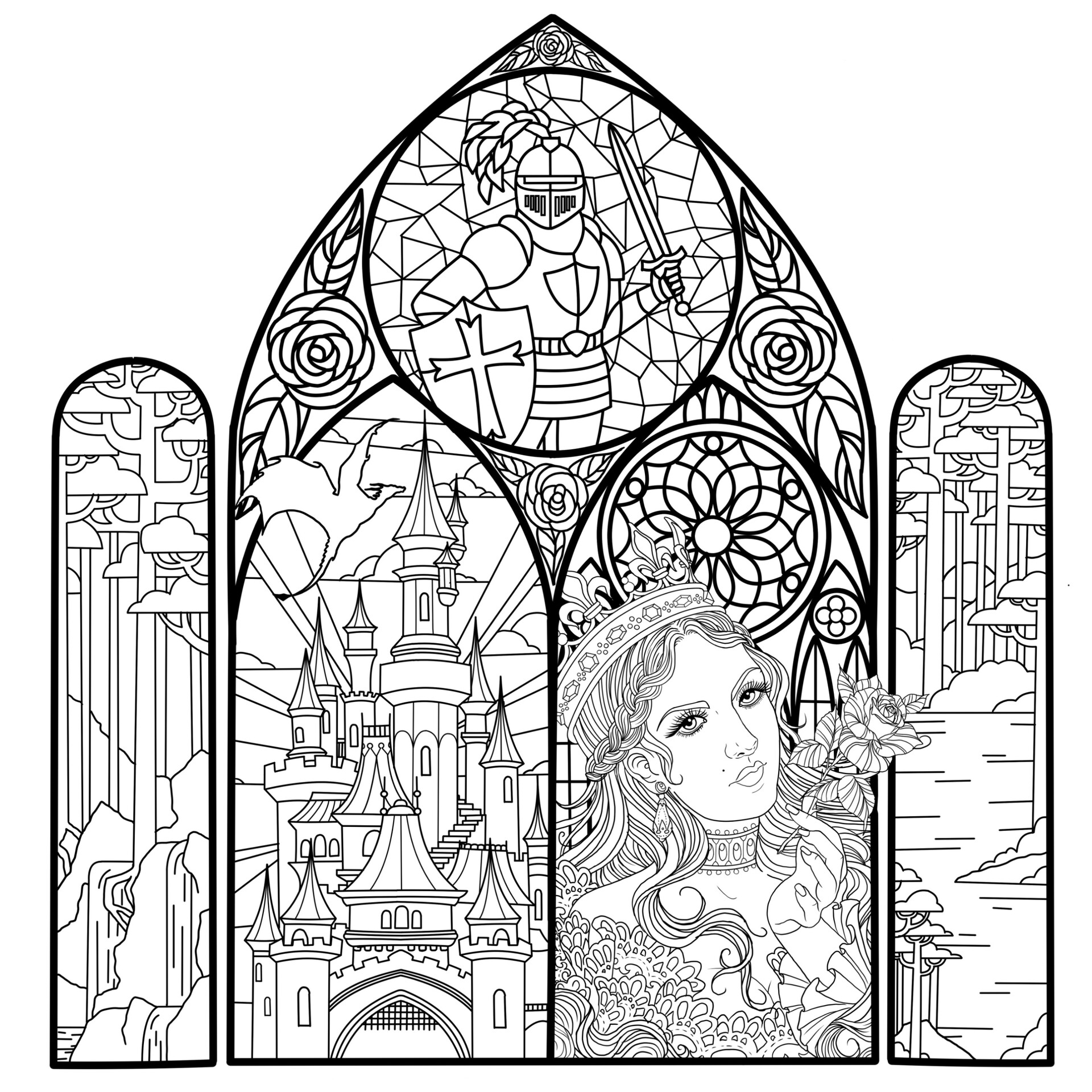 ArtStation - Stained Glass Princess