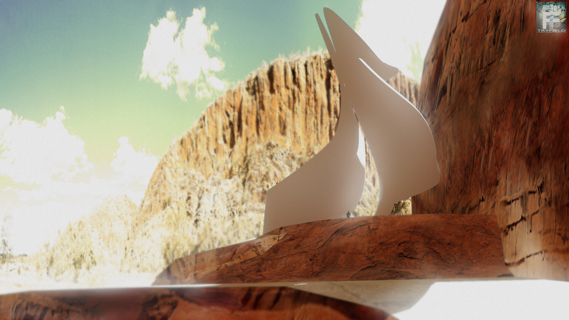 Artstation Tryfield Canyon Memorial Observation Deck Design Wip Aki Mahn