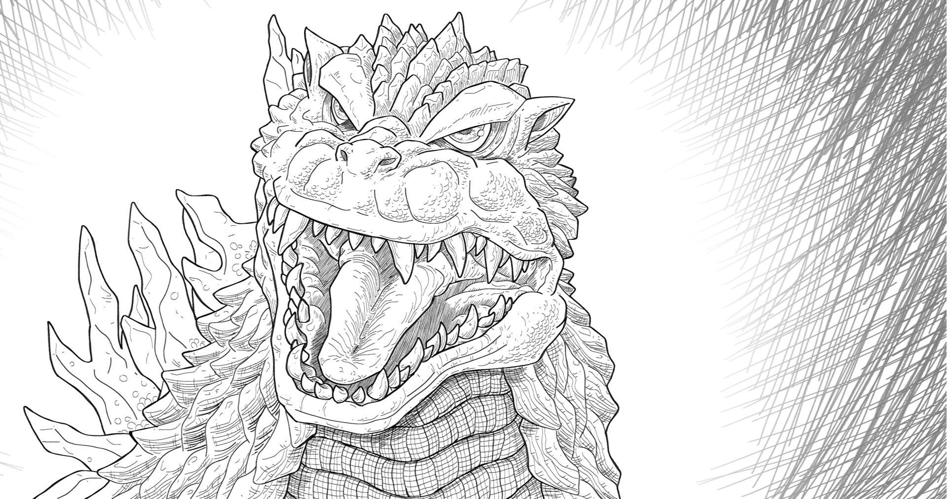 Godzilla 2000 Coloring Pages