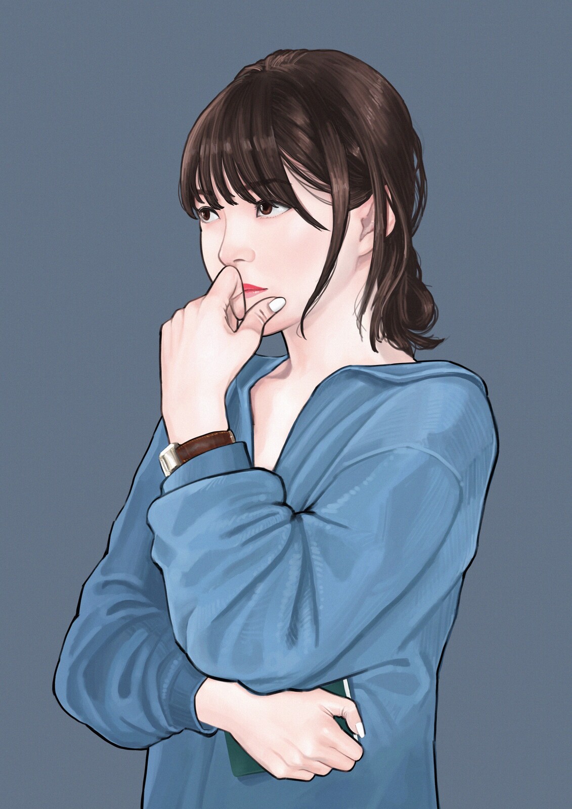 Artstation Shy Irene Robbie Boy,Royal Blue Bridesmaid Dresses With Long Sleeves