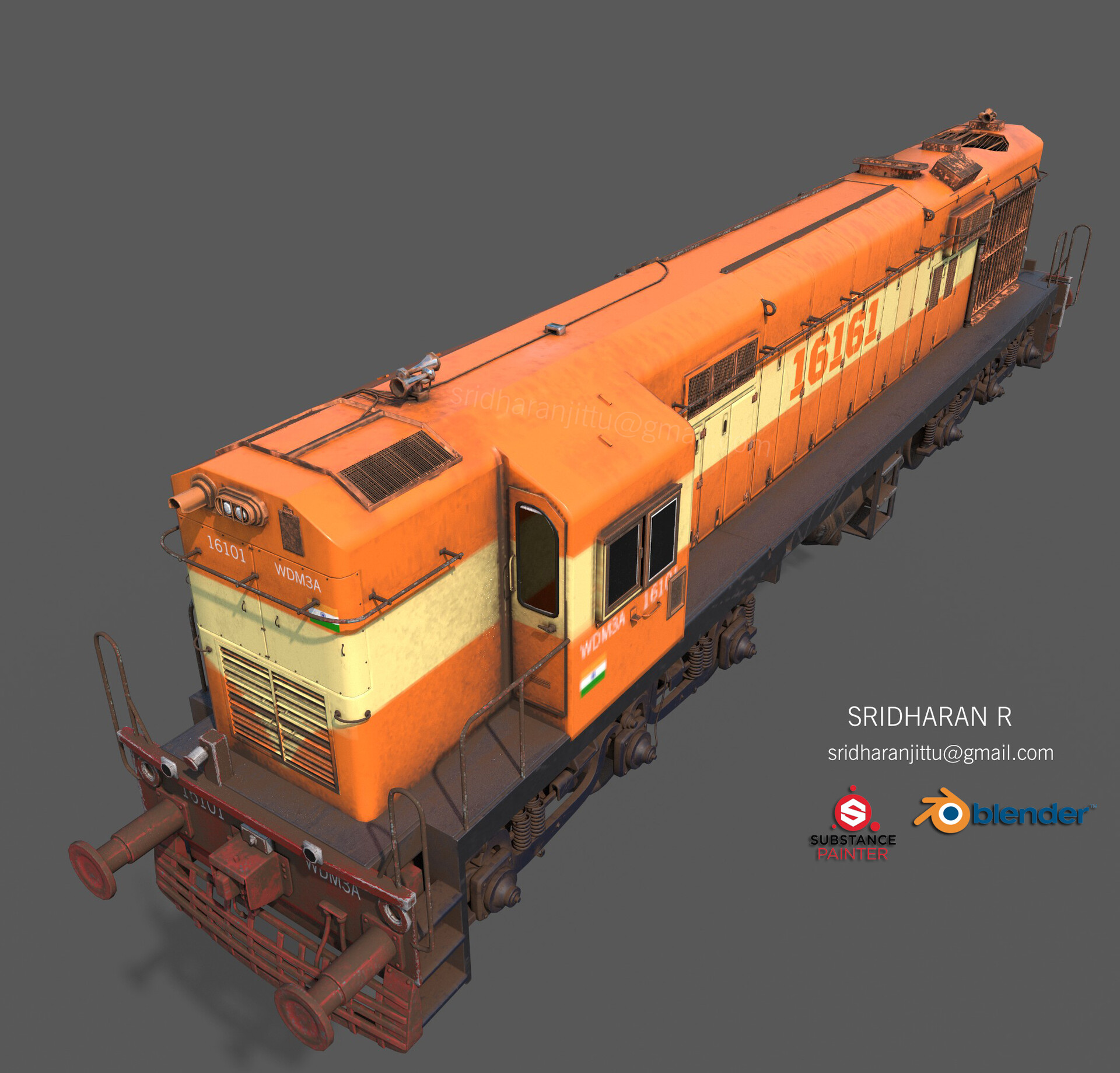 Sridharan R Indian Railway Diesel Engine Train
