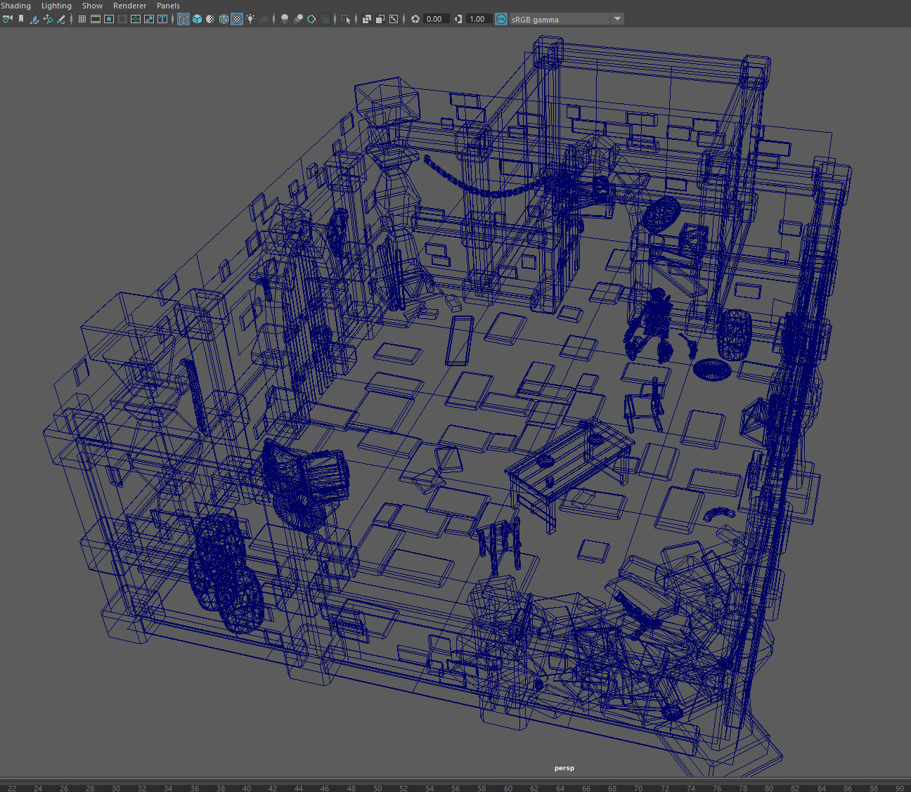 Wireframe mode
