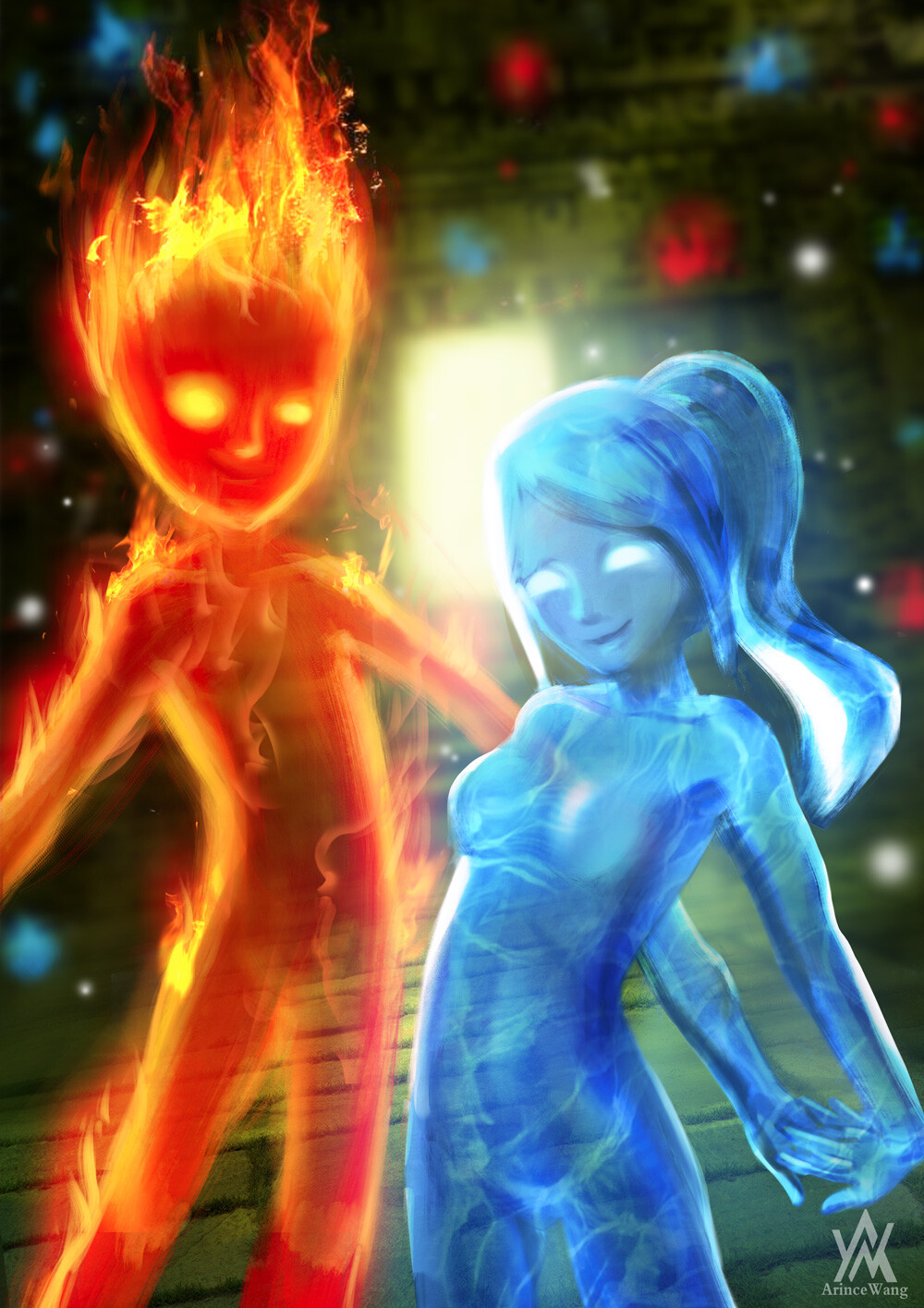 Fire Boy And Water Girl 2018 by Hien Le