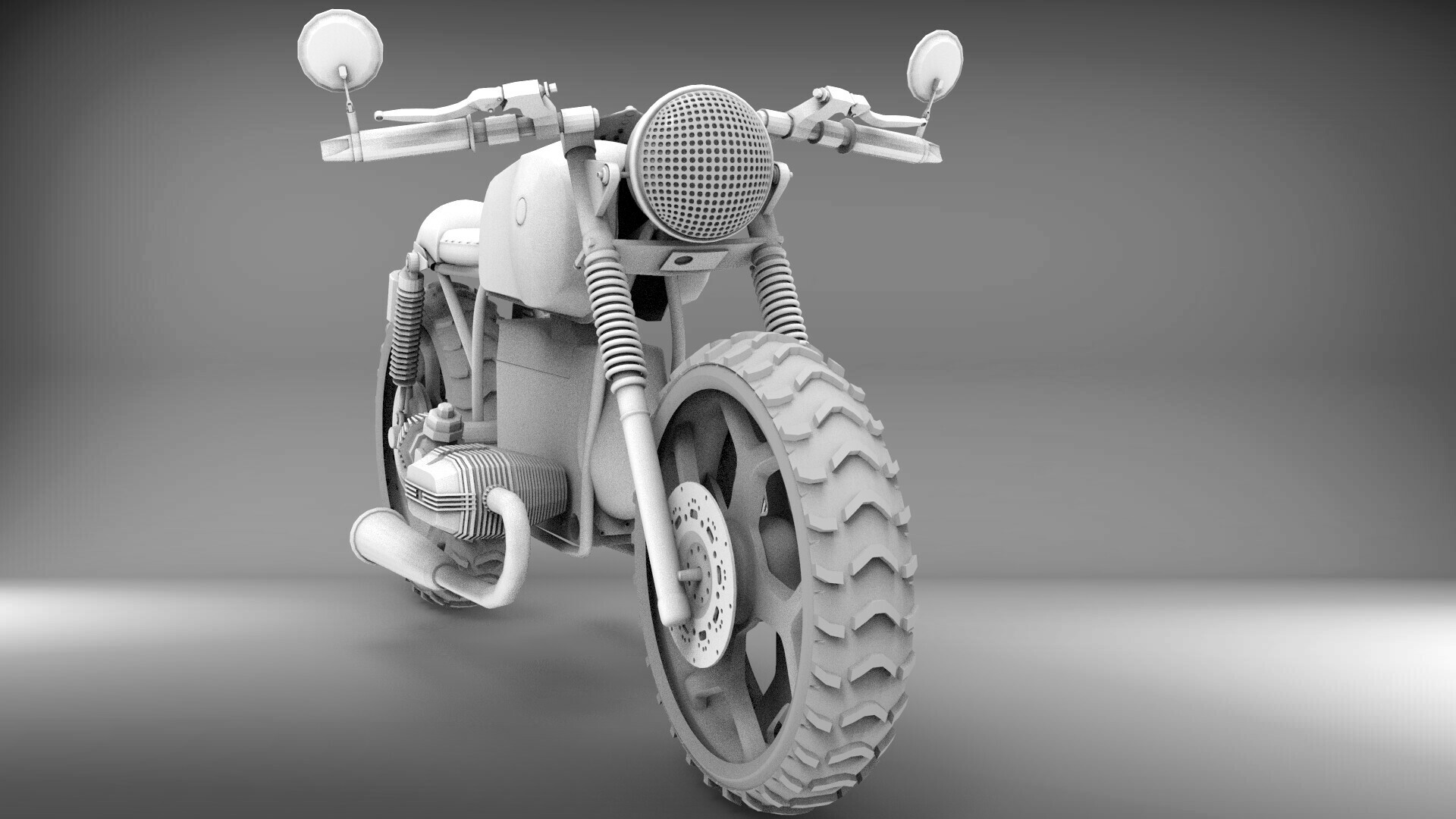 Artstation Bmw R100 Cafe Racer In Progress Dipansu Sahu