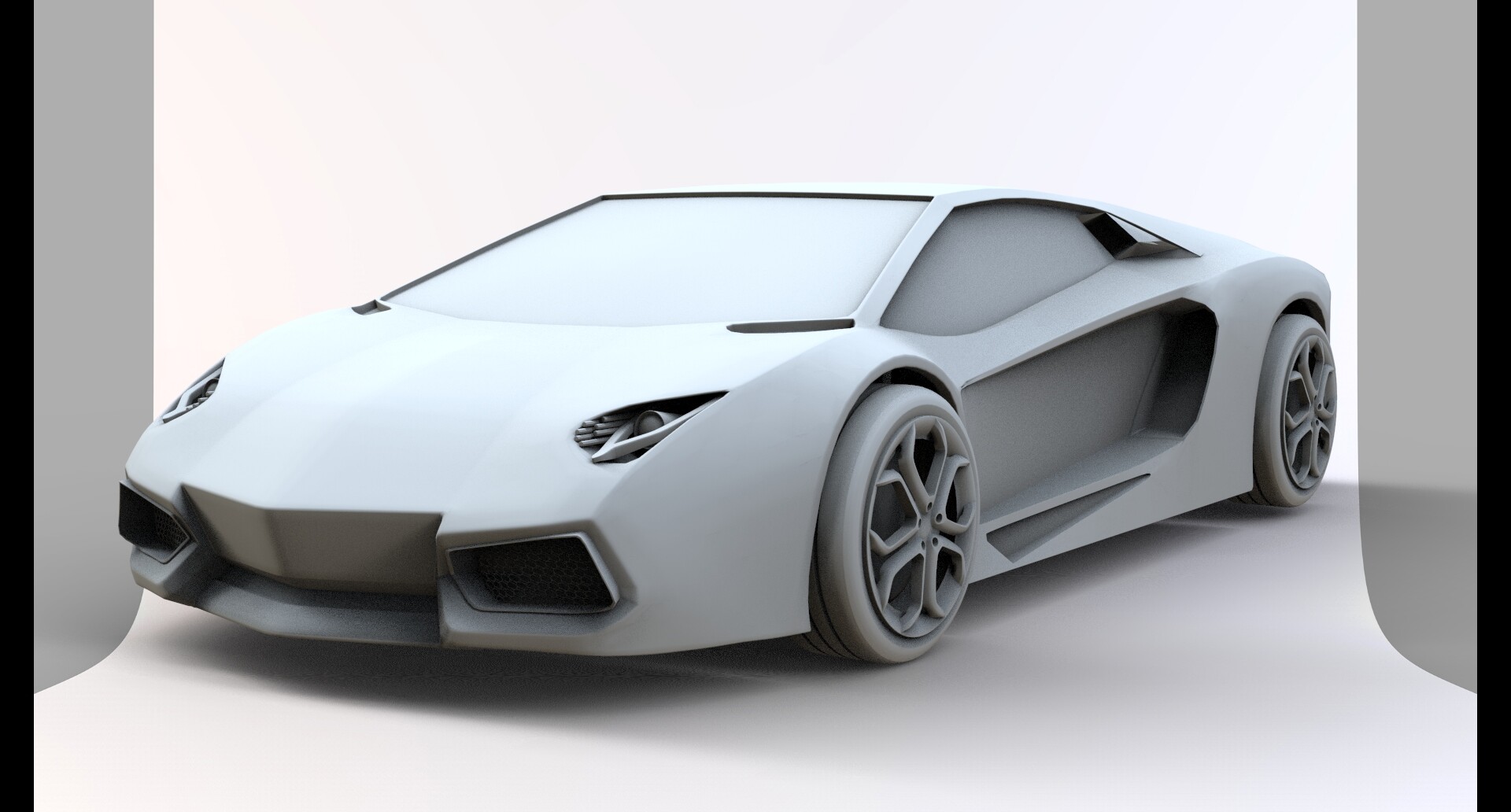 Artstation High Poly 3d Model Of Lamborghini Aventador